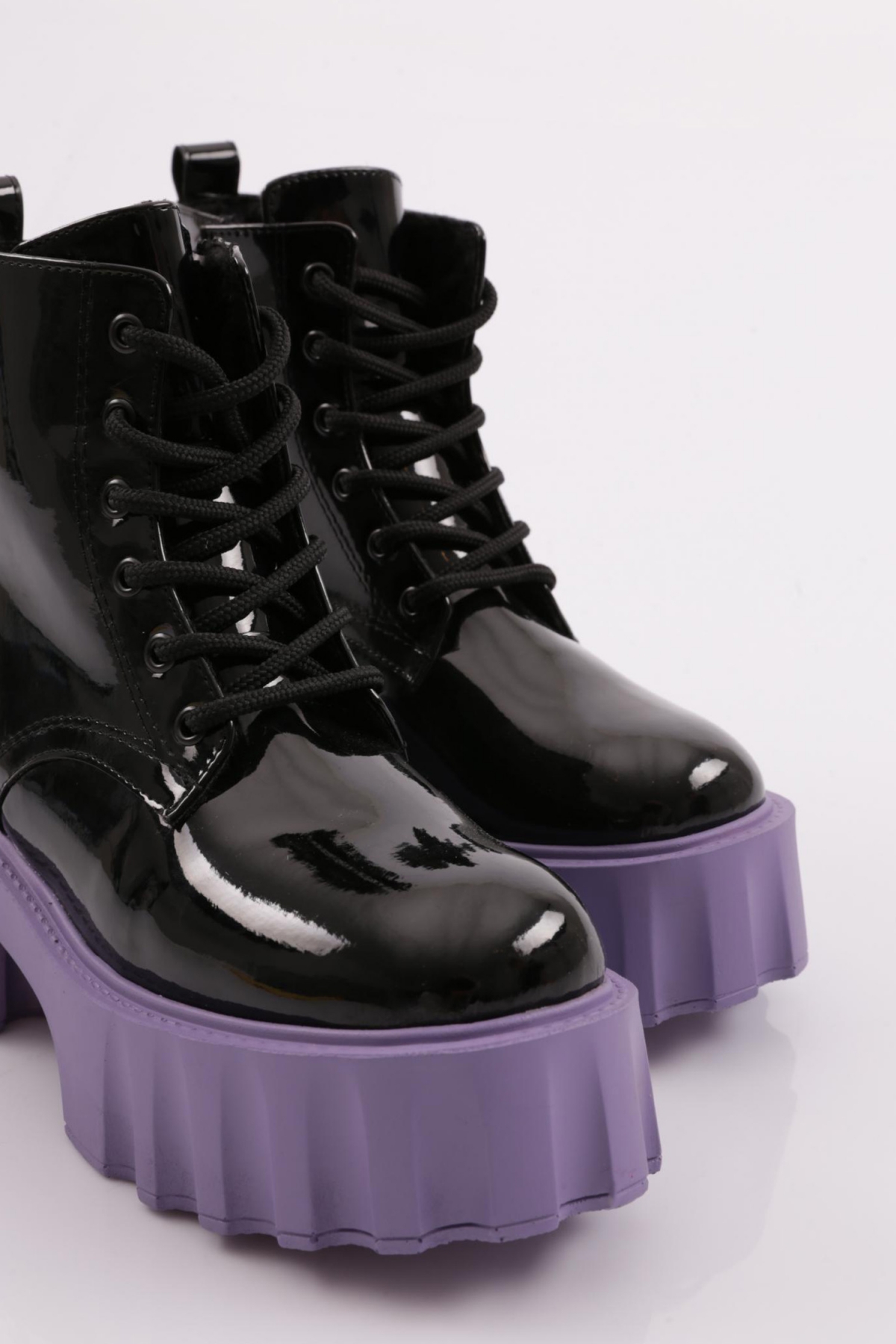 Es801 Kadin Kalin Taban Bağcikli Bot - Görsel 5