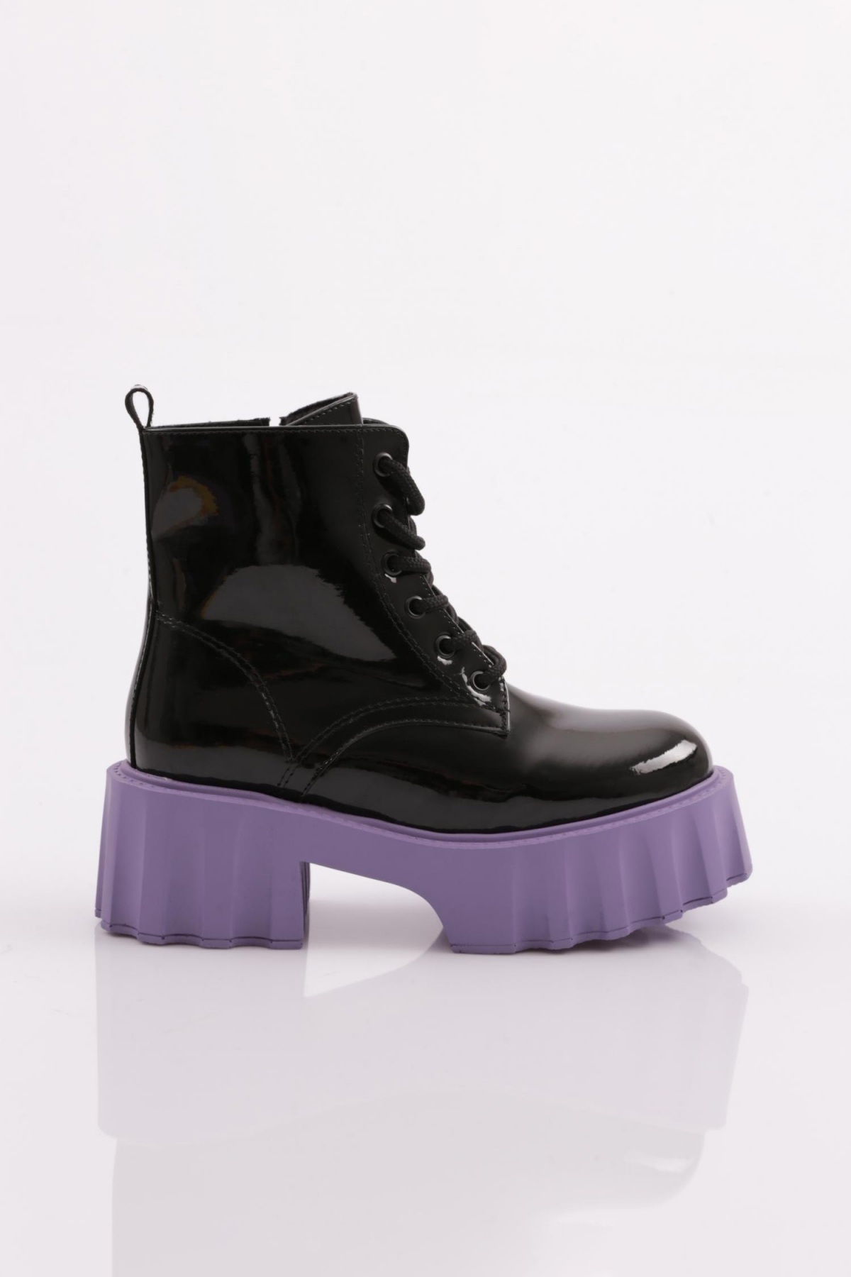 Es801 Kadin Kalin Taban Bağcikli Bot - Görsel 6