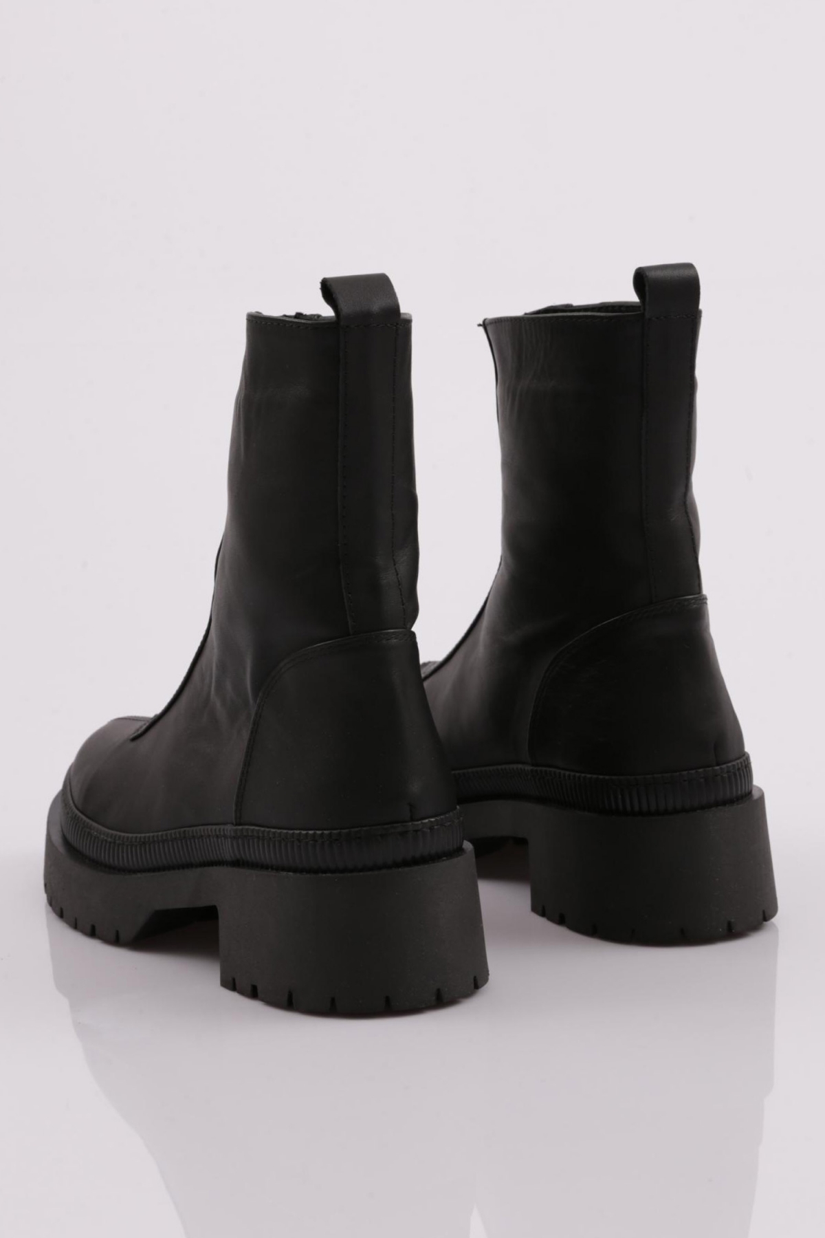 21542-22K Kadin Kalin Taban Fermuarli Bot - Görsel 4