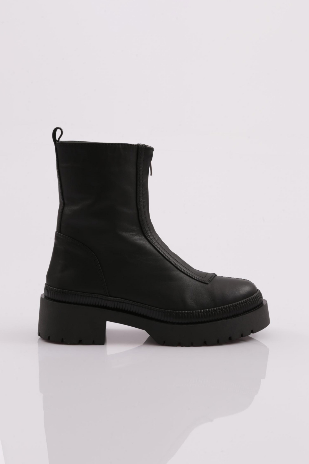 21542-22K Kadin Kalin Taban Fermuarli Bot - Görsel 6