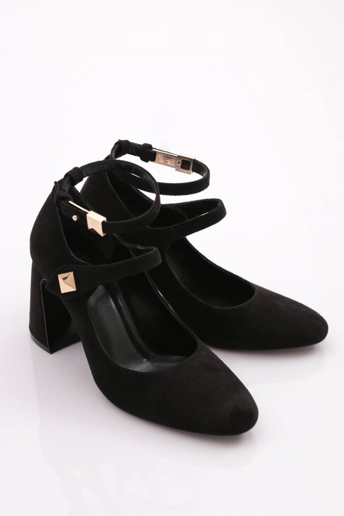 8073 Kadin Bilekten Bağlama Topuklu Ayakkabi - Görsel 3