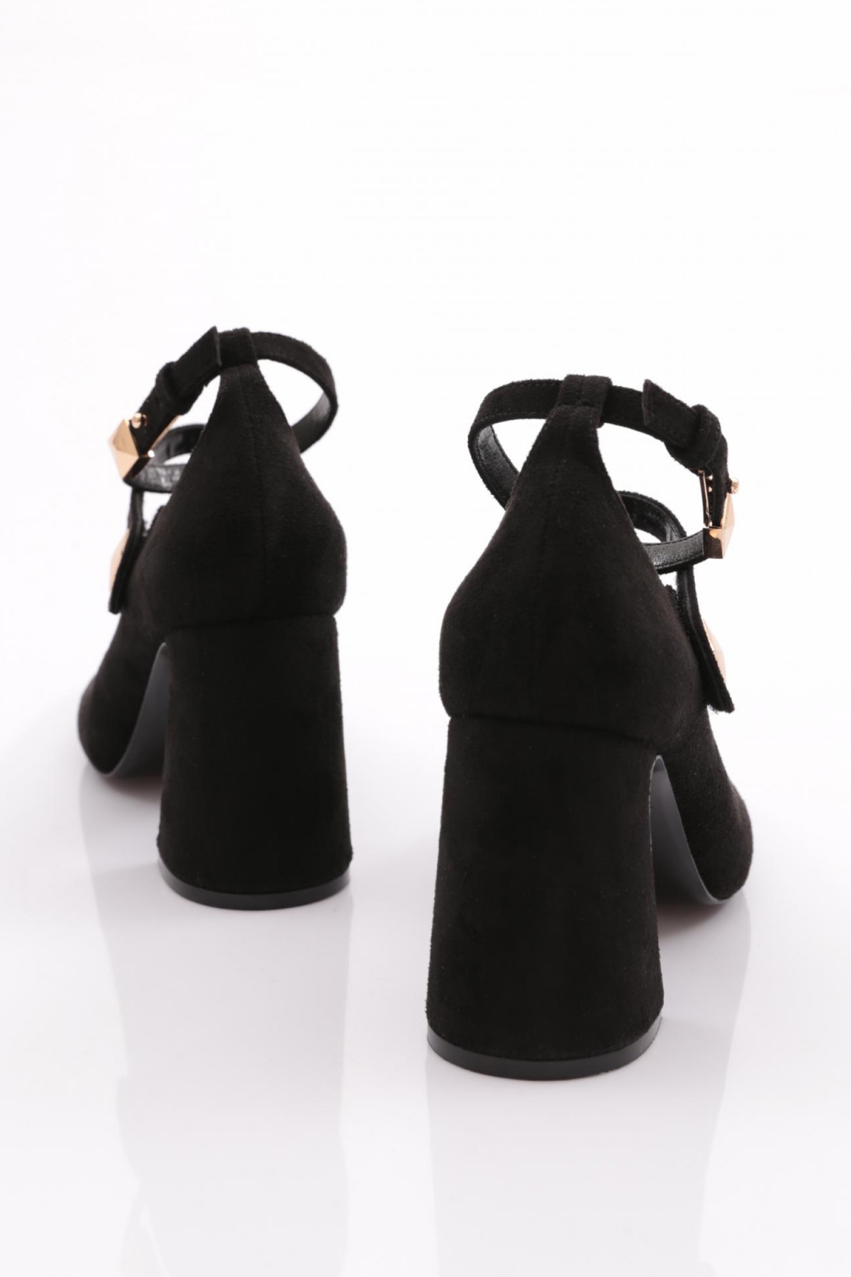 8073 Kadin Bilekten Bağlama Topuklu Ayakkabi - Görsel 4