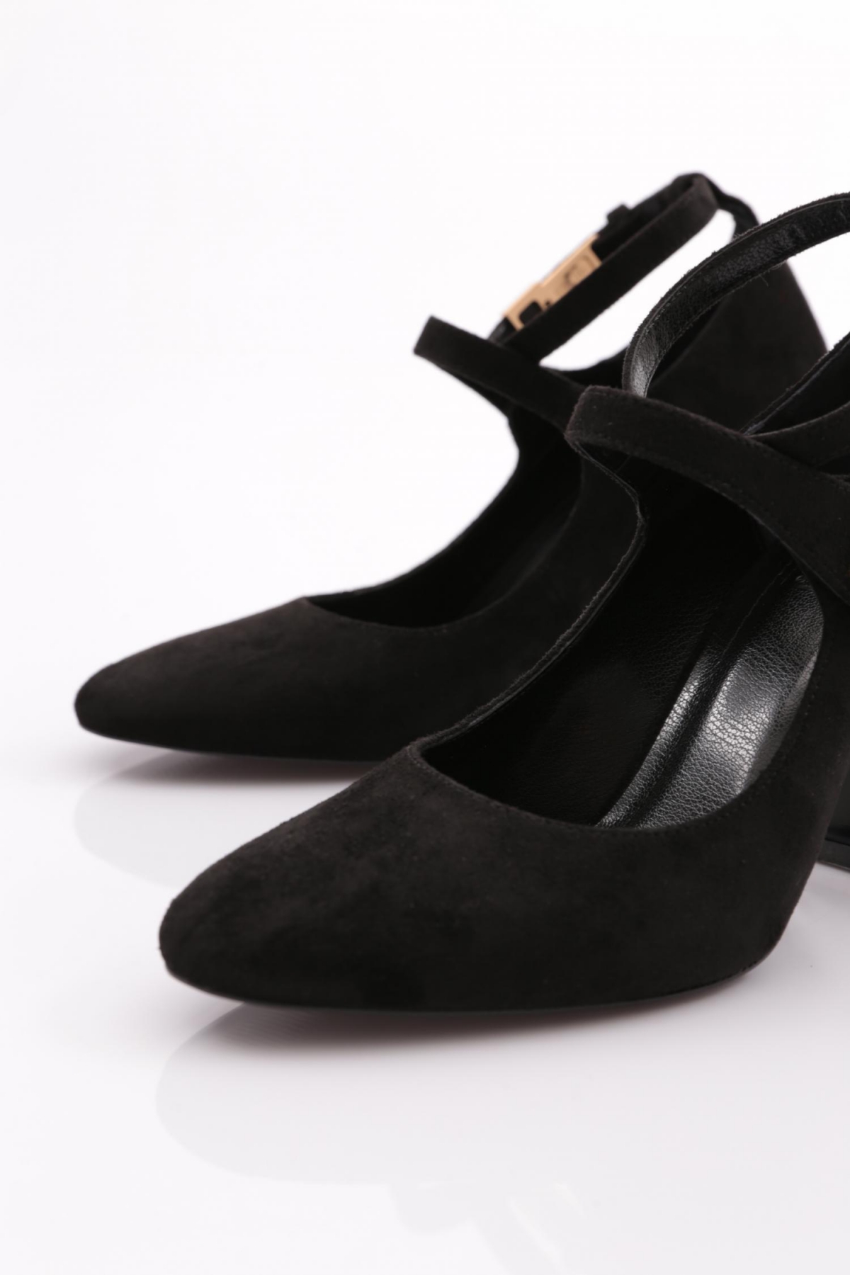 8073 Kadin Bilekten Bağlama Topuklu Ayakkabi - Görsel 5