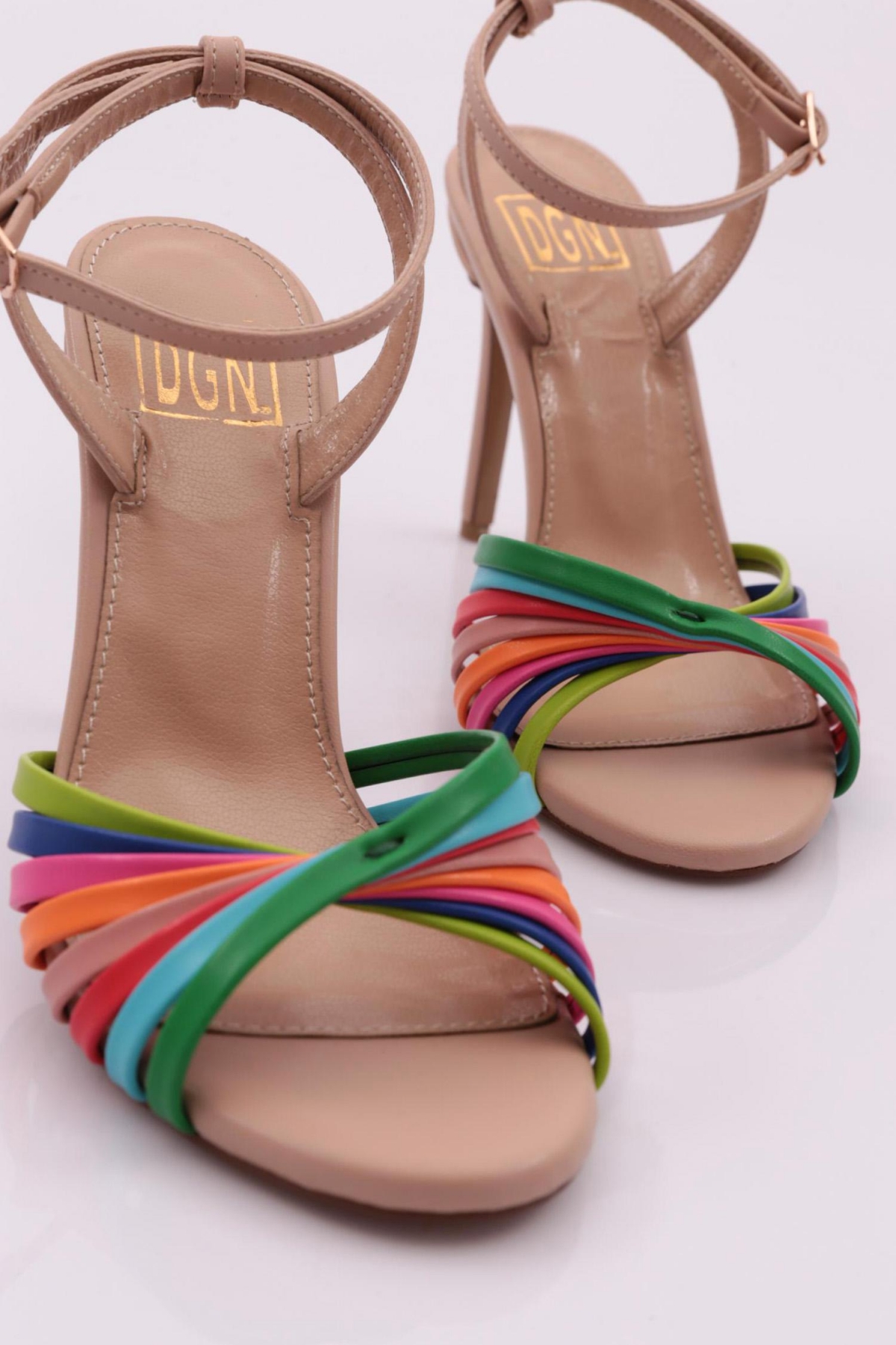 3104 Kadin Bilekten Bağlama Topuklu - Görsel 5