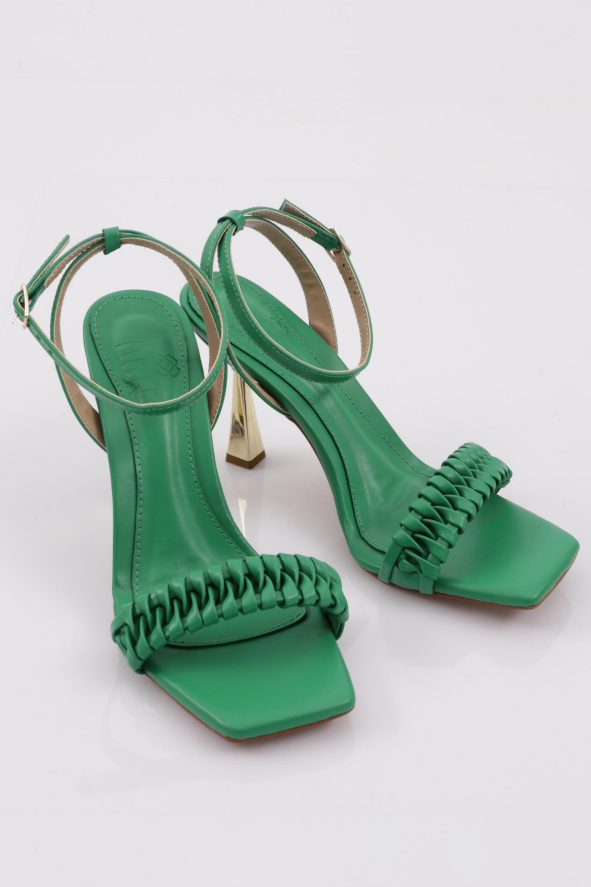 406 Kadin Bilekten Bağlama Topuklu Ayakkabi - Görsel 3