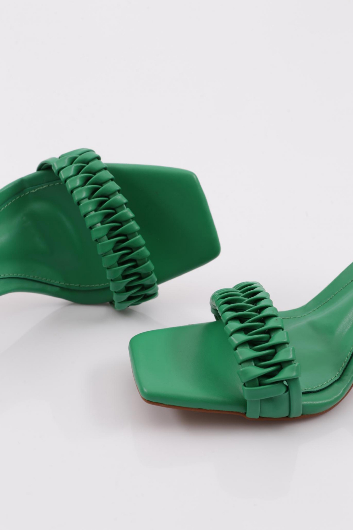 406 Kadin Bilekten Bağlama Topuklu Ayakkabi - Görsel 5