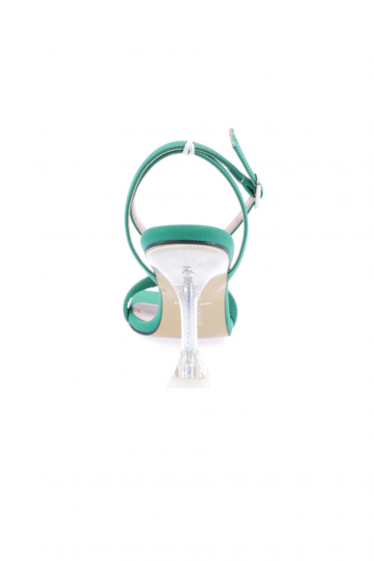 5162-23Y Kadin Burgulu Silver Taşli Bilekten Bağli Topuklu Ayakkabi - Görsel 5