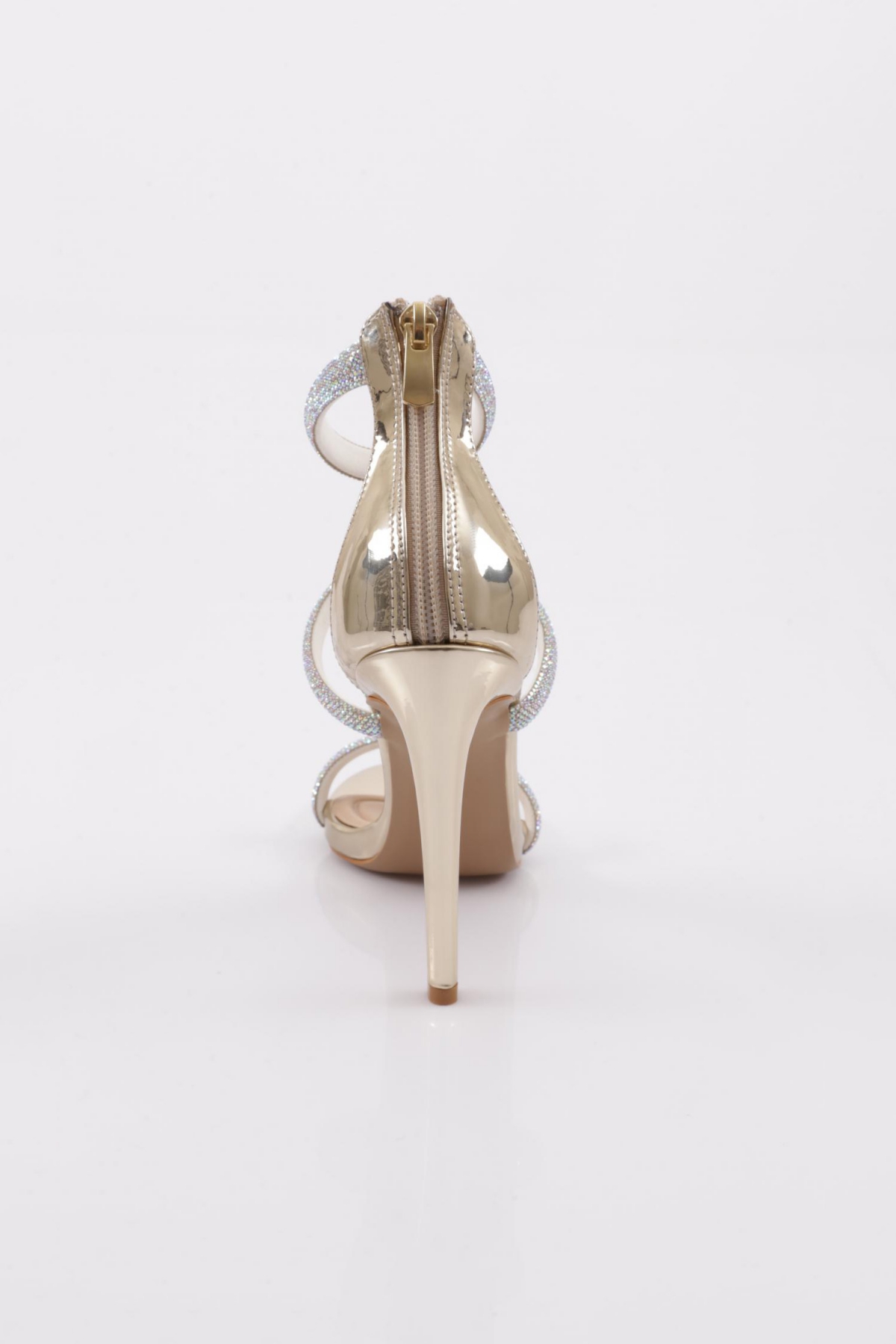 2001 Kadin Teş İşlemeli Bilekten Bağlamali Topuklu Ayakkabi - Görsel 5