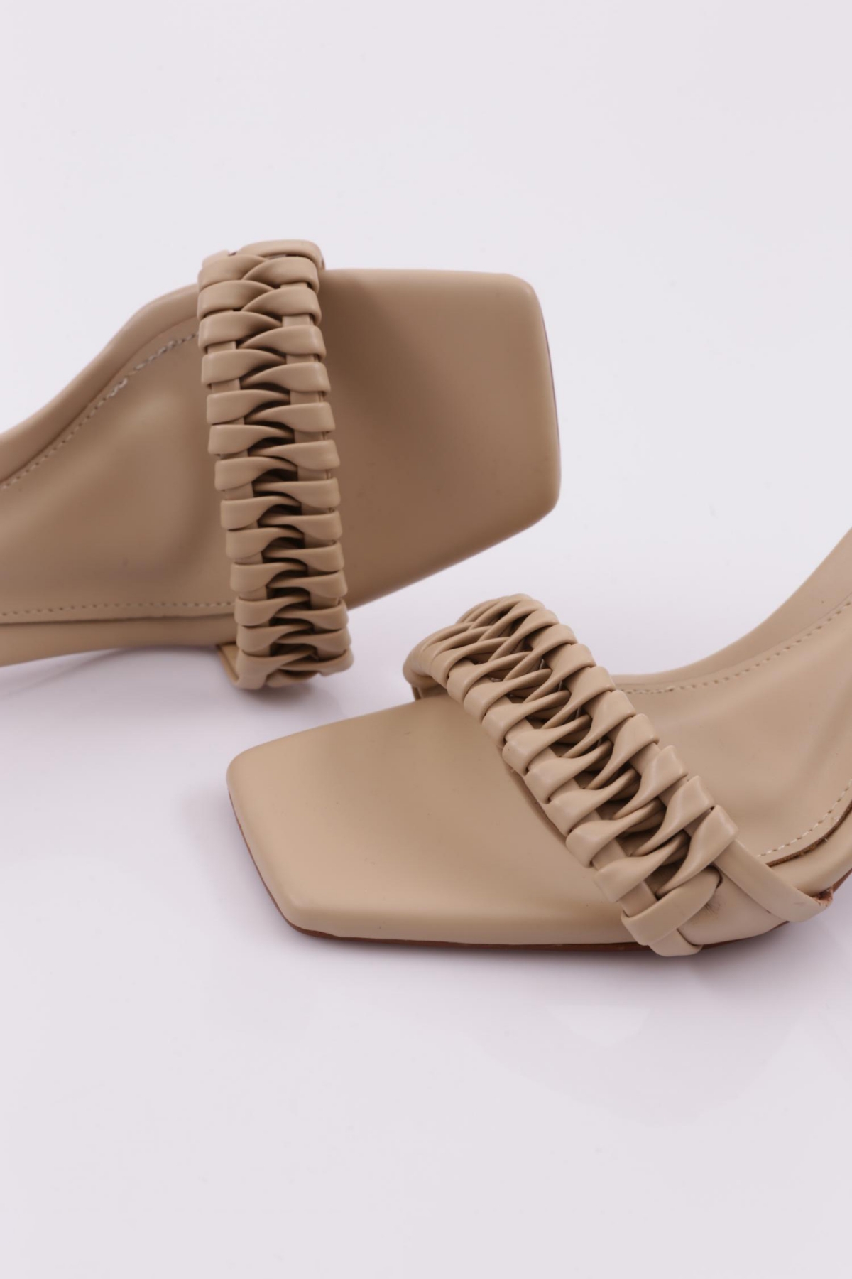 406 Kadin Bilekten Bağlama Topuklu Ayakkabi - Görsel 5