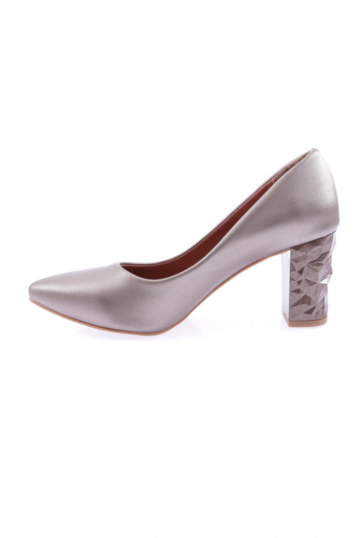 Dgn Dgn Çok Renkli 632-23Y Kadin Sivri Burun Parmak Dekolteli Ayakkabi Topuklu Ayakkabı | Flo Çok Renkli - 4. görsel