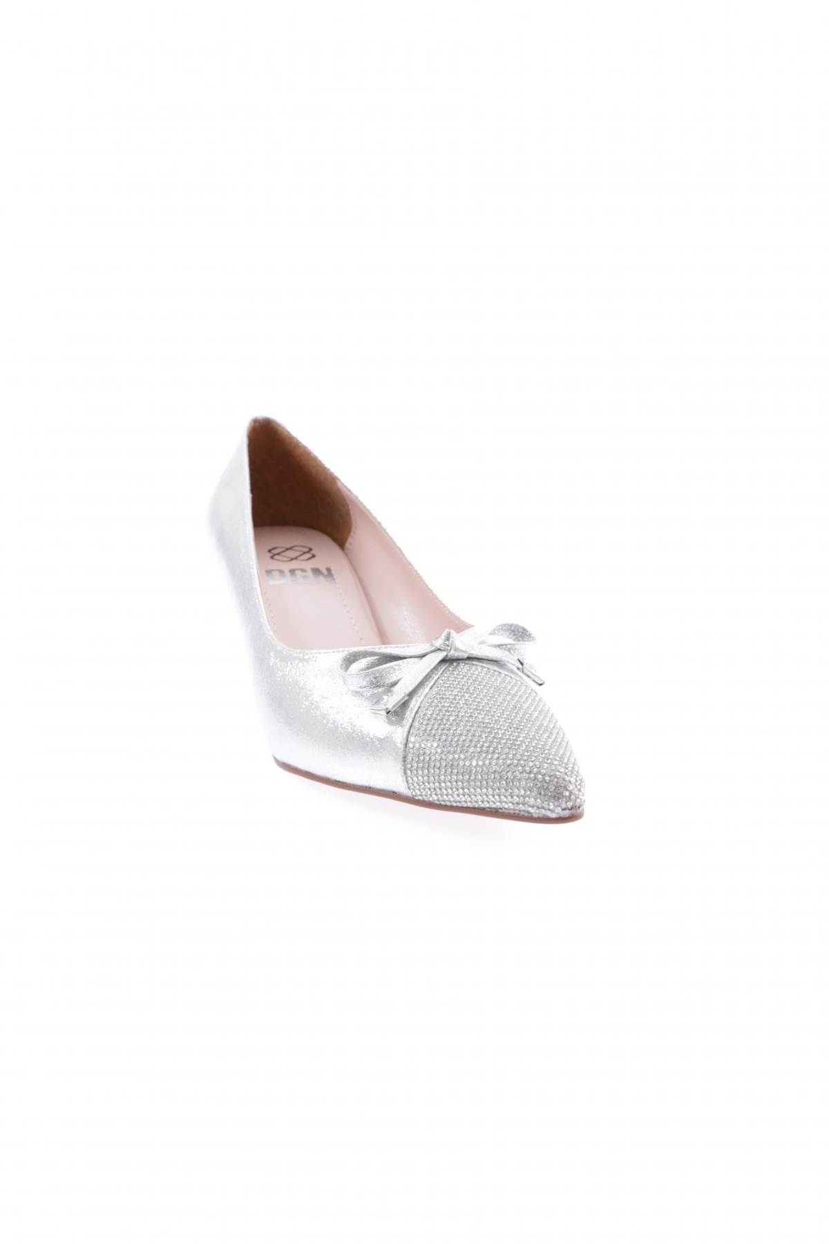 K530 Kadin Fiyonk Detayli Kisa İnce Topuklu Ayakkabi - Görsel 3