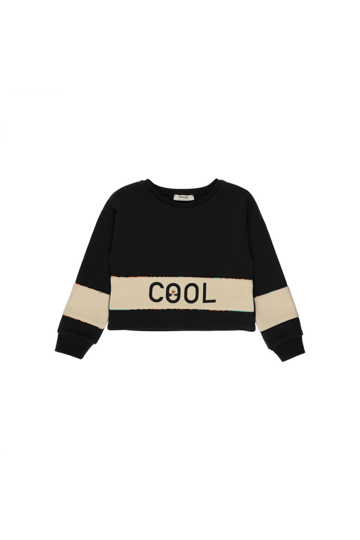 Kız ÇocukBaskı Detaylı Sweatshirt Siyah