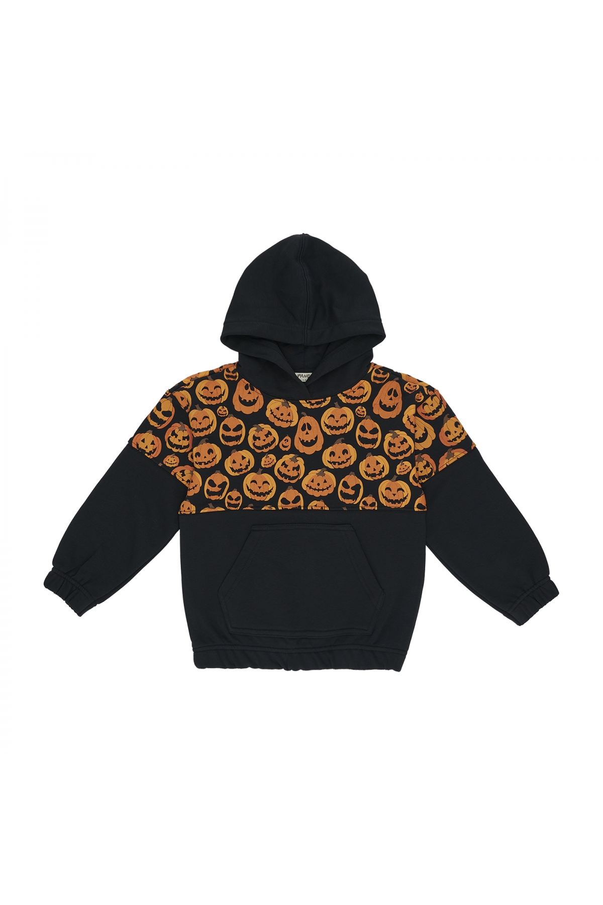 Erkek ÇocukParçalı Kapüşonlu Sweatshirt Siyah