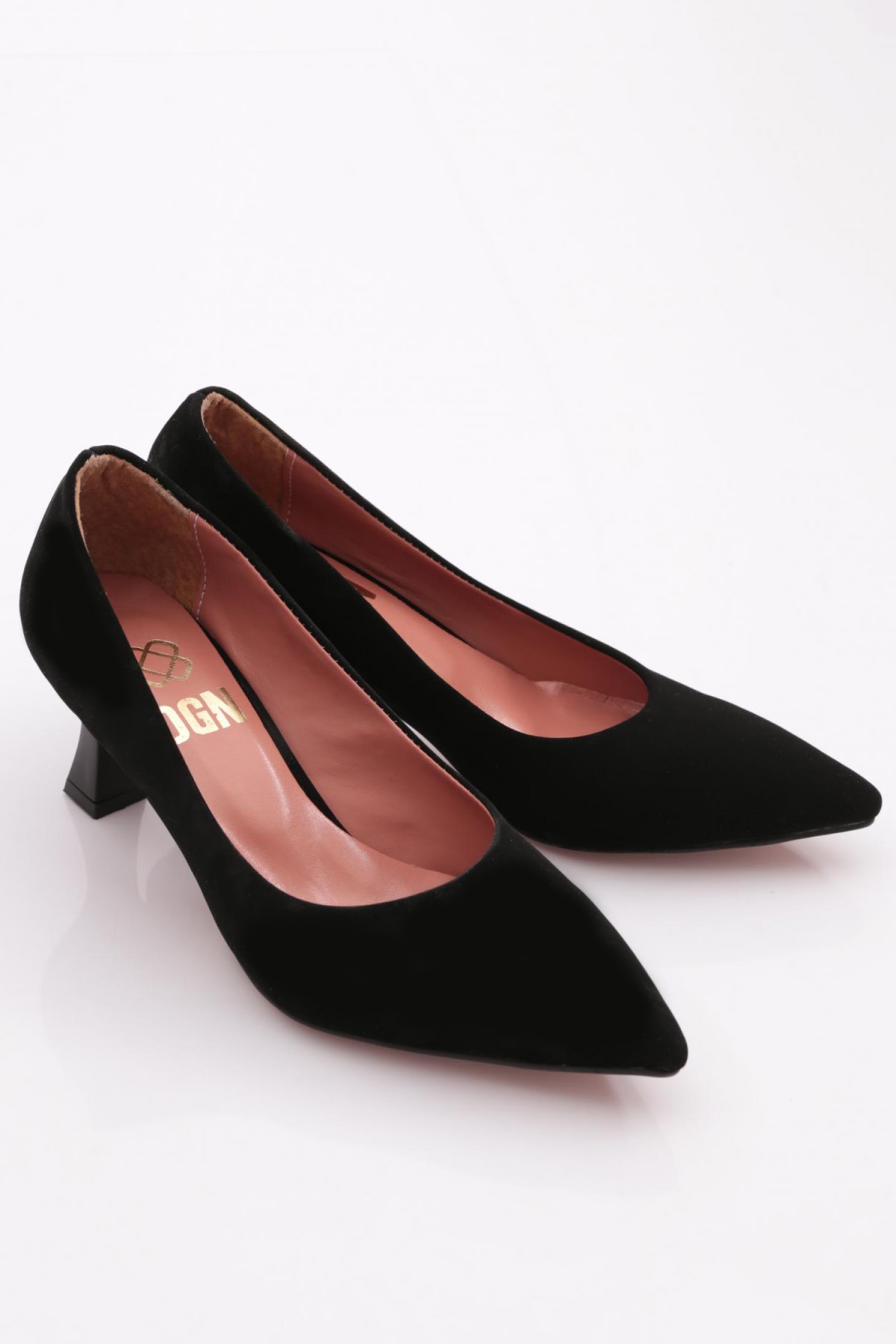 320 Sivri Burun Parmak Dekolteli Uzun Topuklu Ayakkabi - Görsel 3