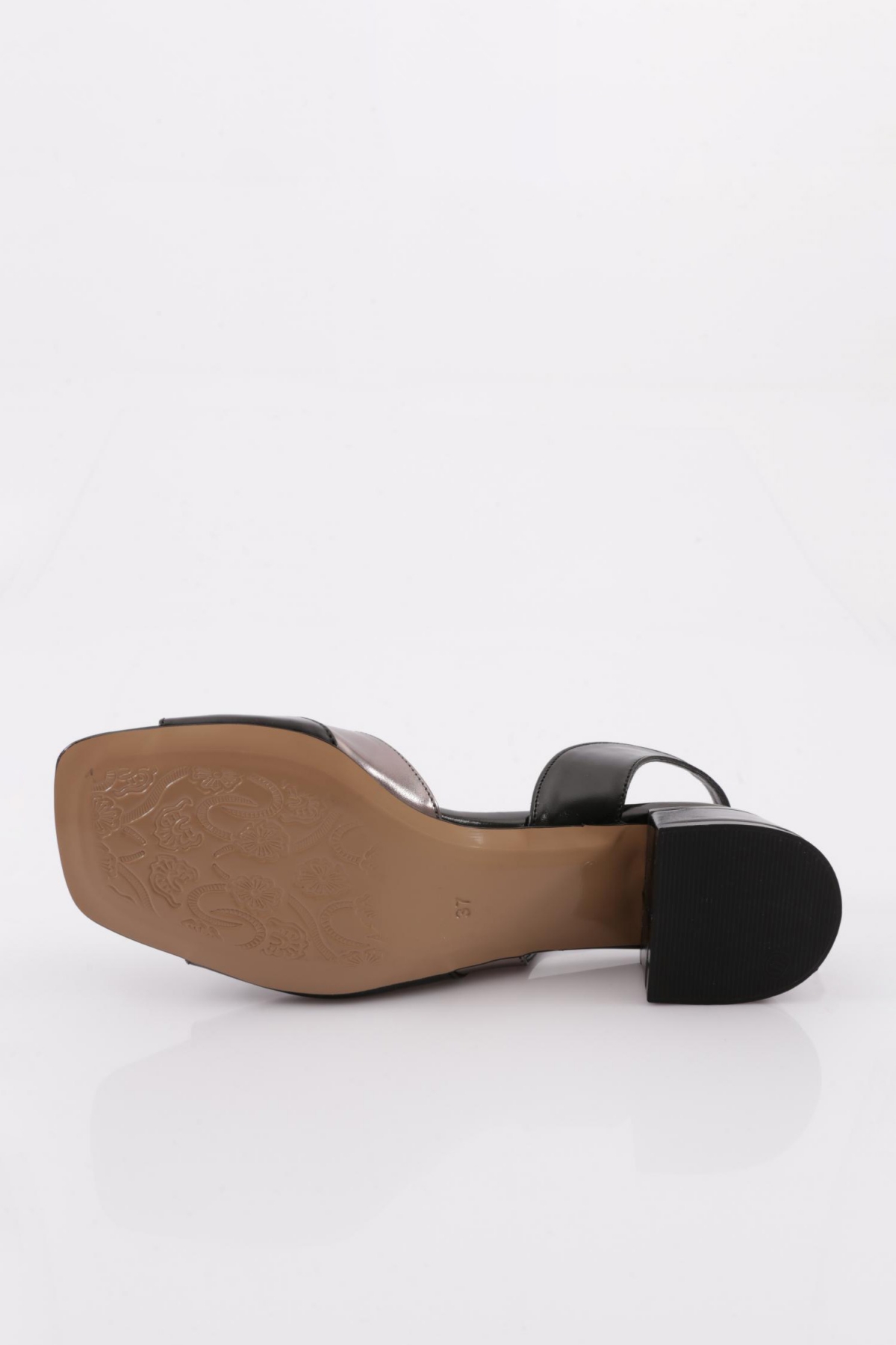 309 Kadin Tek Yani Kapali Kisa Topuklu Ayakkabi - Görsel 6