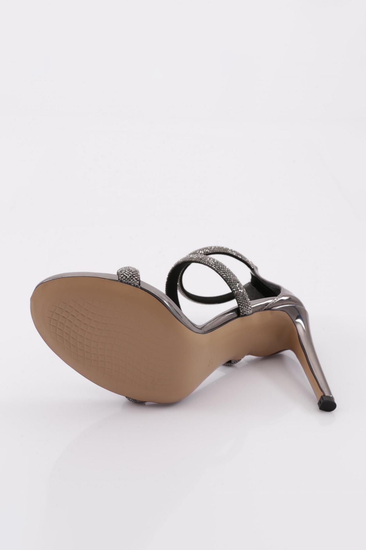 2001 Kadin Teş İşlemeli Bilekten Bağlamali Topuklu Ayakkabi - Görsel 6