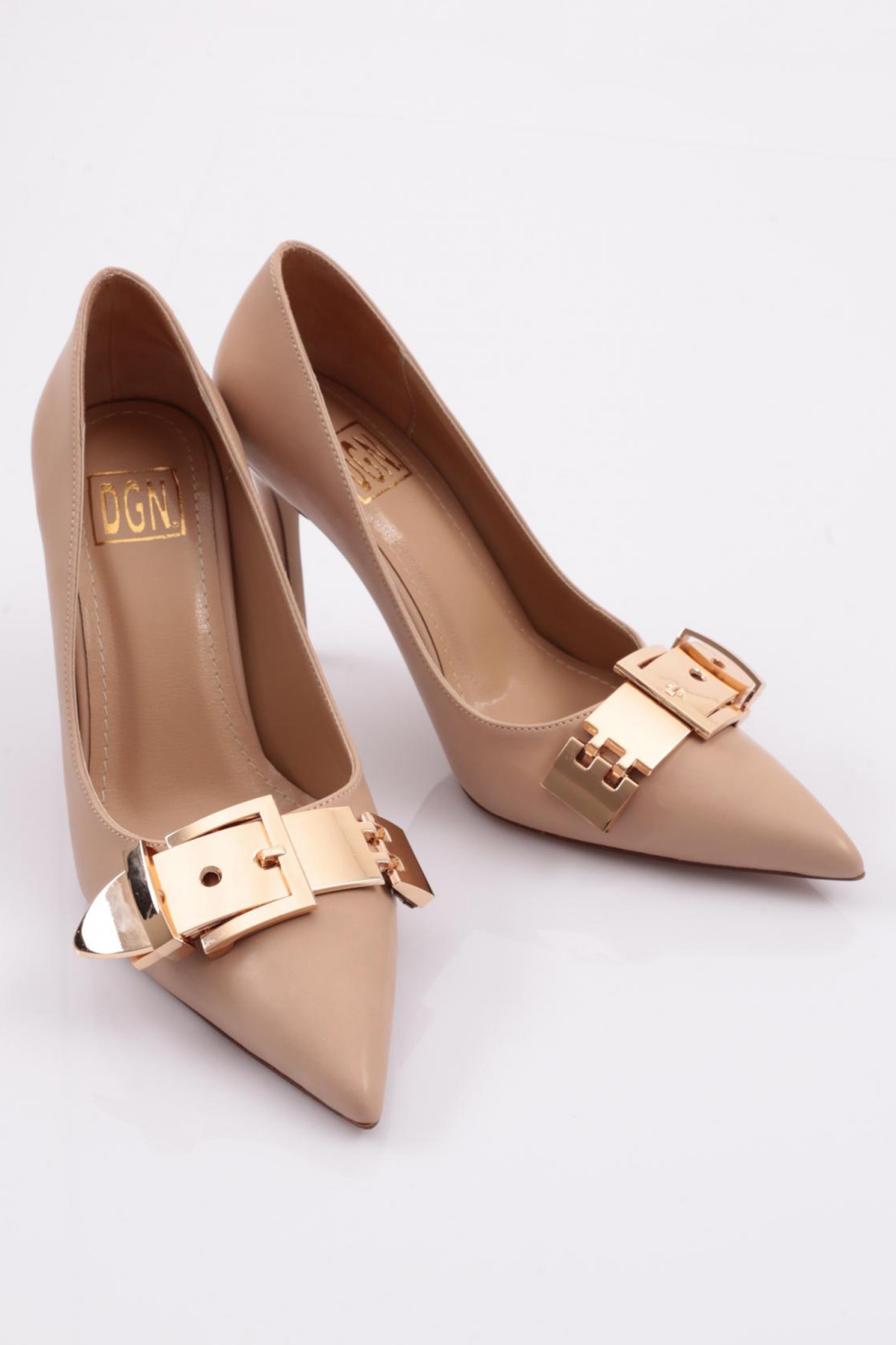 5084 Kadin Tokali Topuklu Ayakkabi - Görsel 3