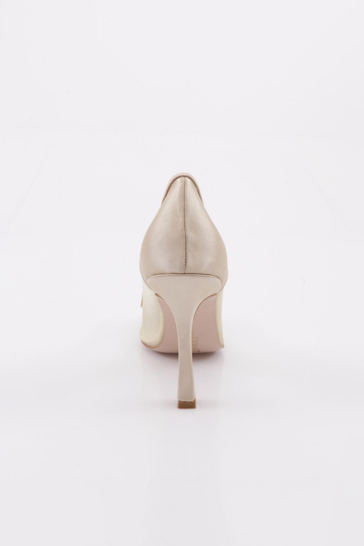 7708 Kadin Sivri Burun Parmak Dekolteli Kristal Taş Bilekten Bağli Topuklu Ayakkabi - Görsel 5