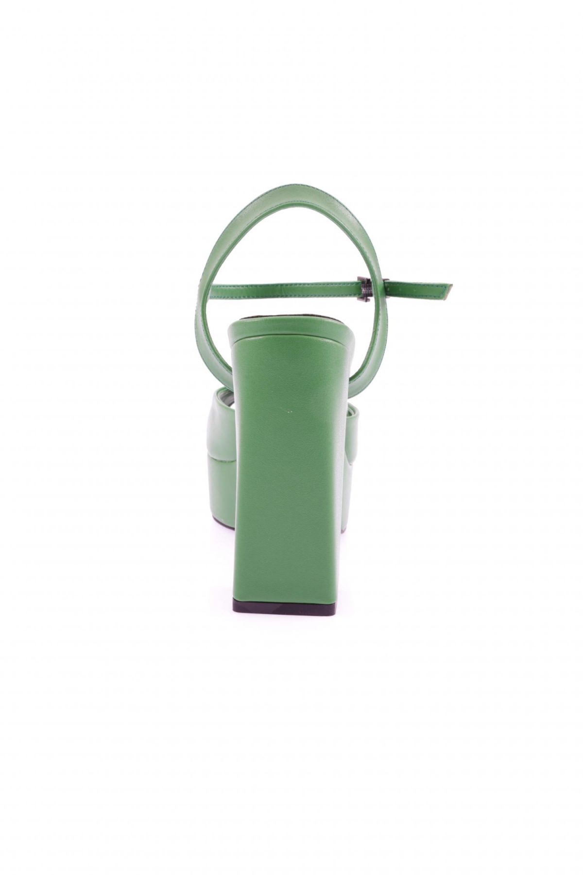 41-23Y Kadin Bilekten Bağli Kalin Taban Topuklu Ayakkabi - Görsel 5