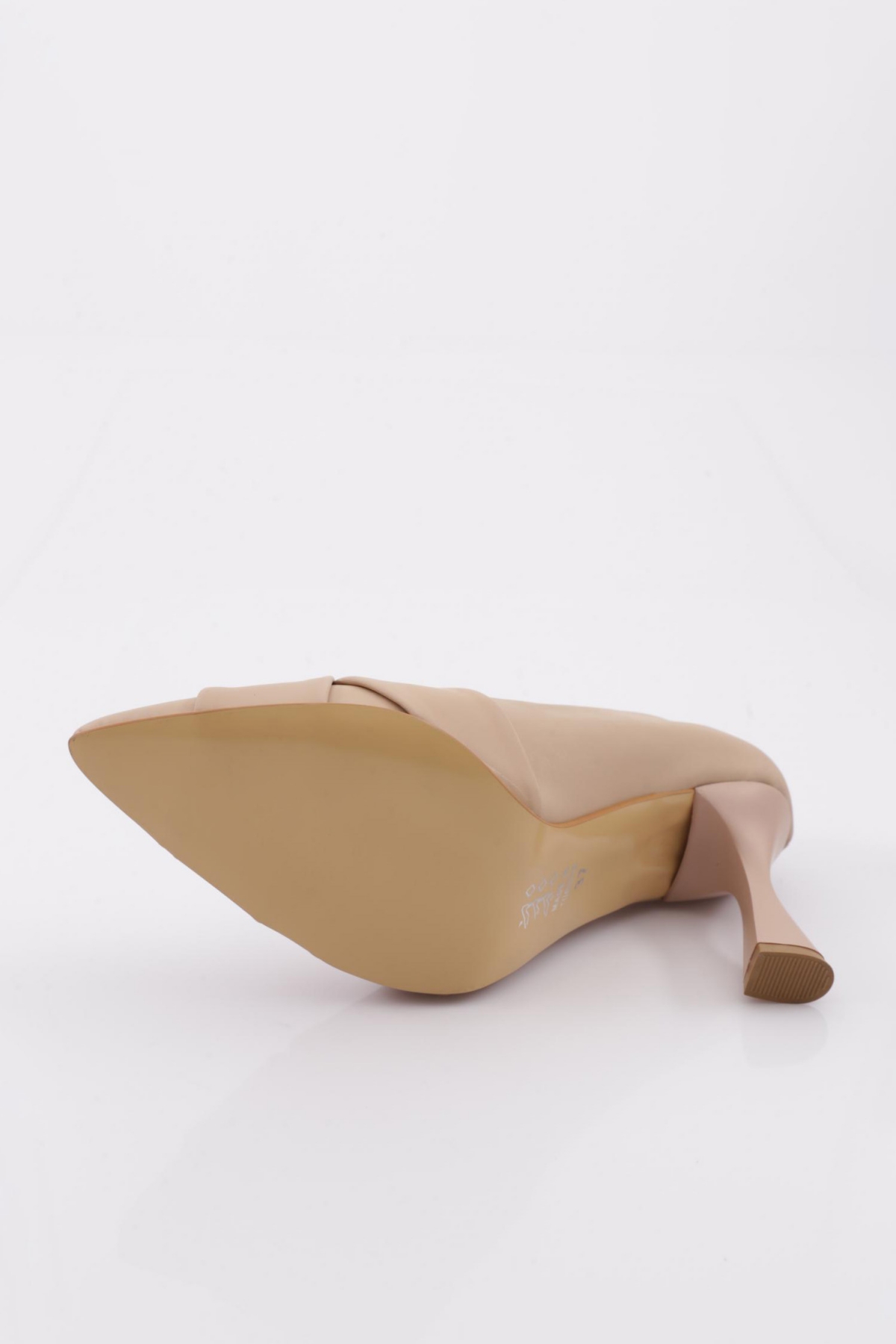 1308-1 Kadin Sivri Burun Kurdeleli Topuklu Ayakkabi - Görsel 6