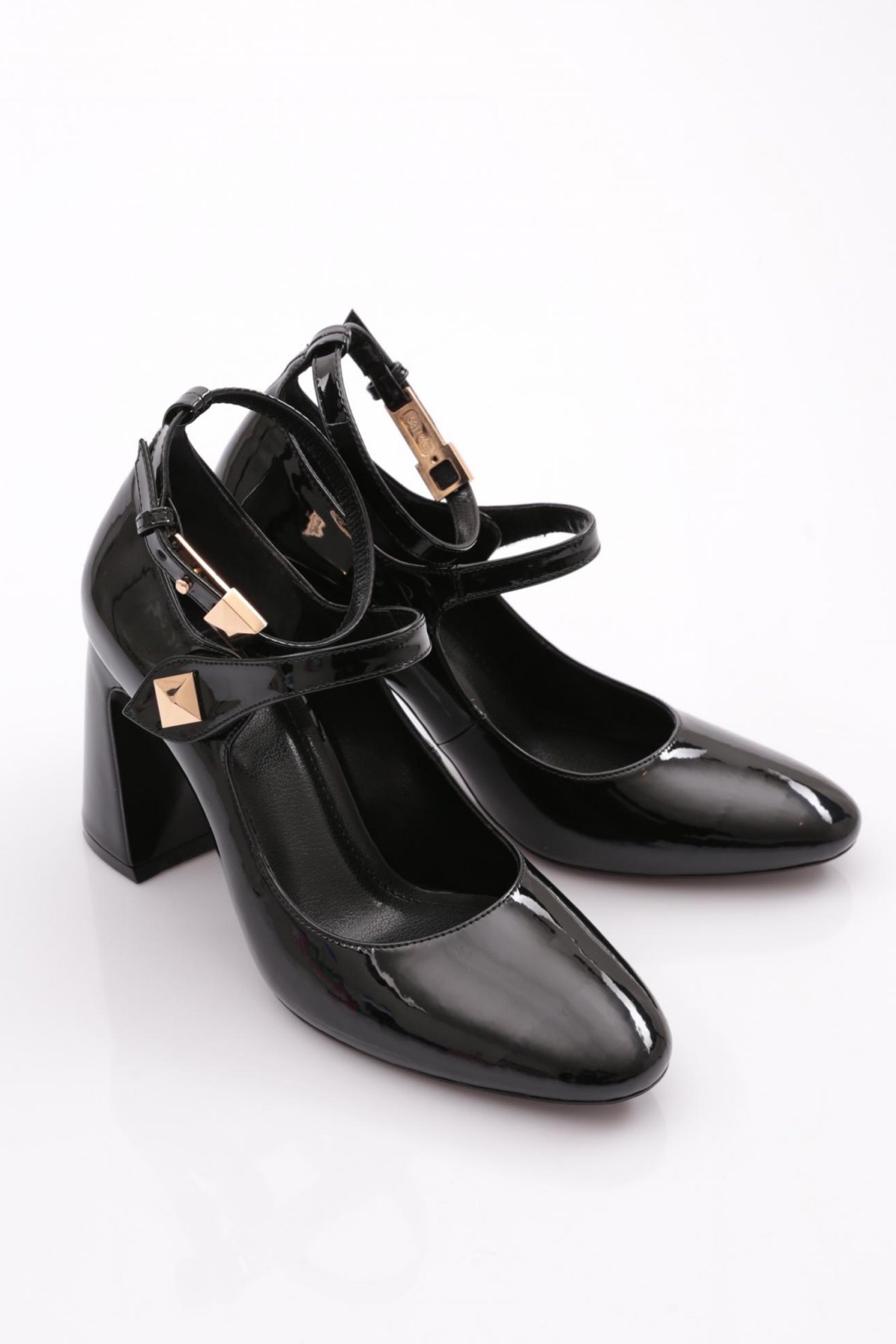 8073 Kadin Bilekten Bağlama Topuklu Ayakkabi - Görsel 3