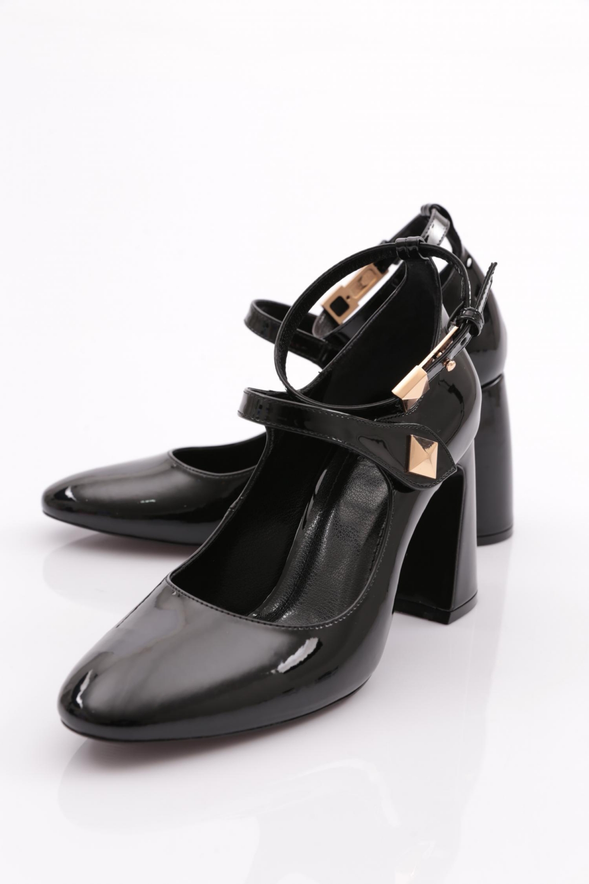 8073 Kadin Bilekten Bağlama Topuklu Ayakkabi - Görsel 5