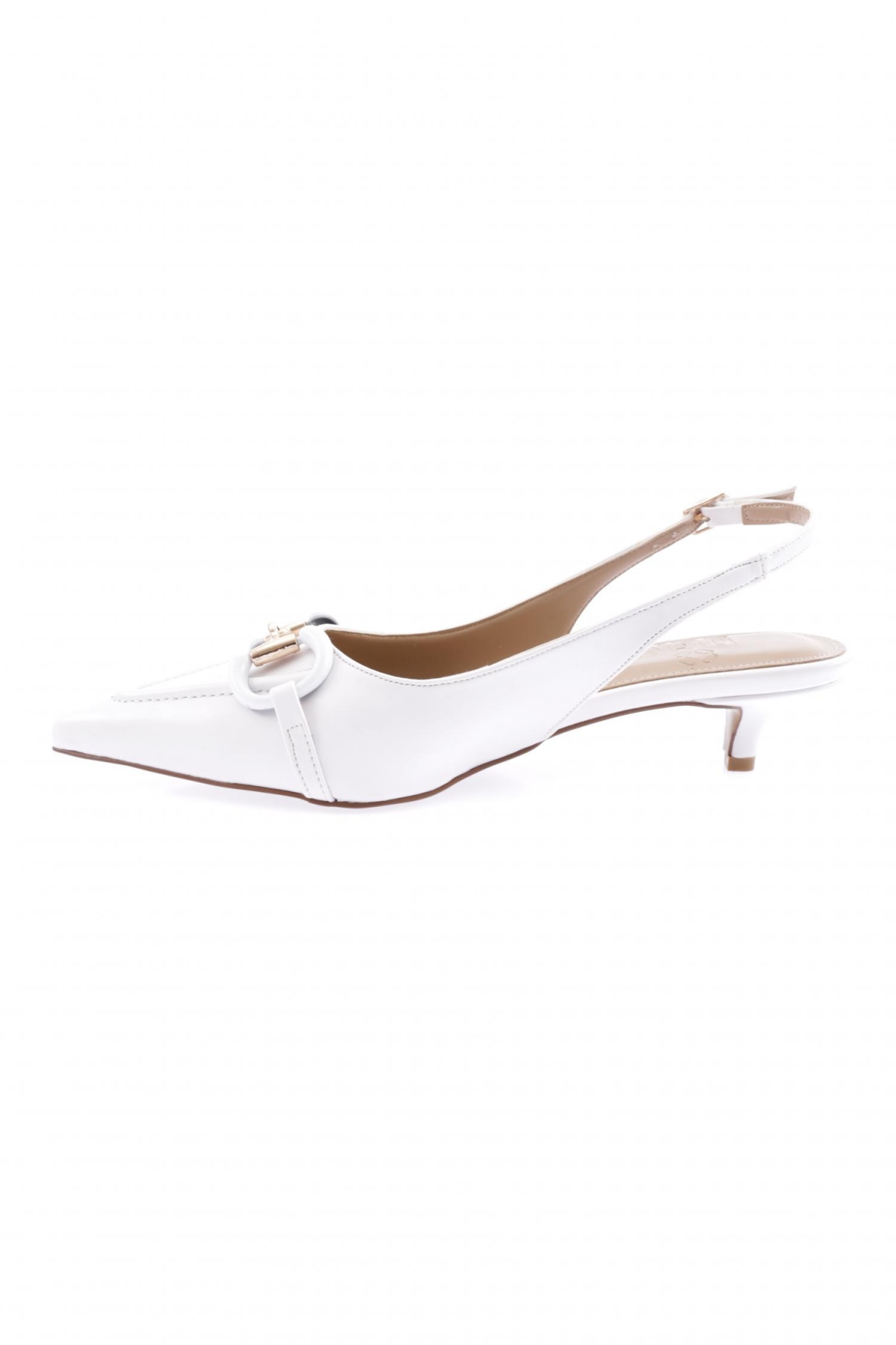 4205-23Y Kadin Bilekten Bağli Tokali Kisa Topuklu Ayakkabi - Görsel 4