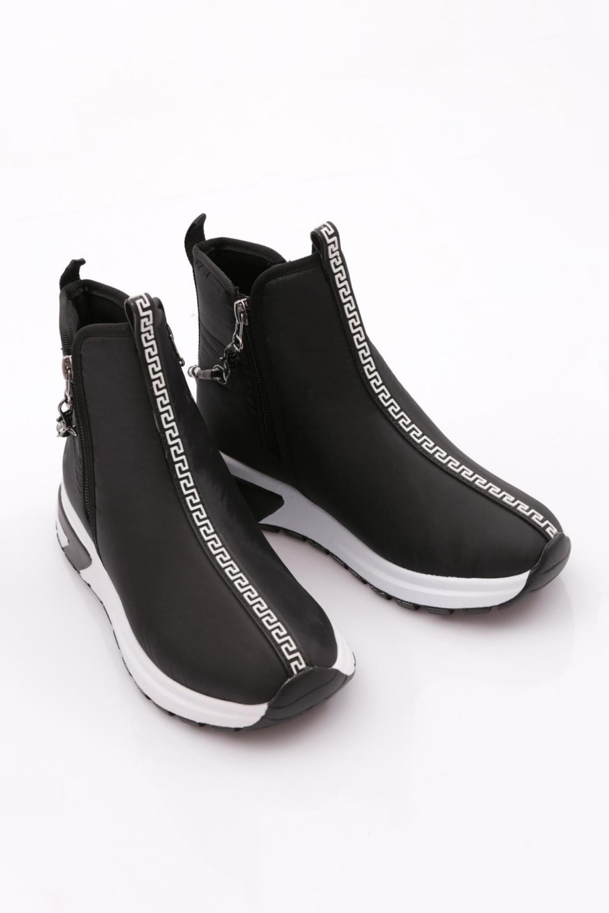 685 Kadin Kalin Taban Fermuar Detayli Bot - Görsel 3