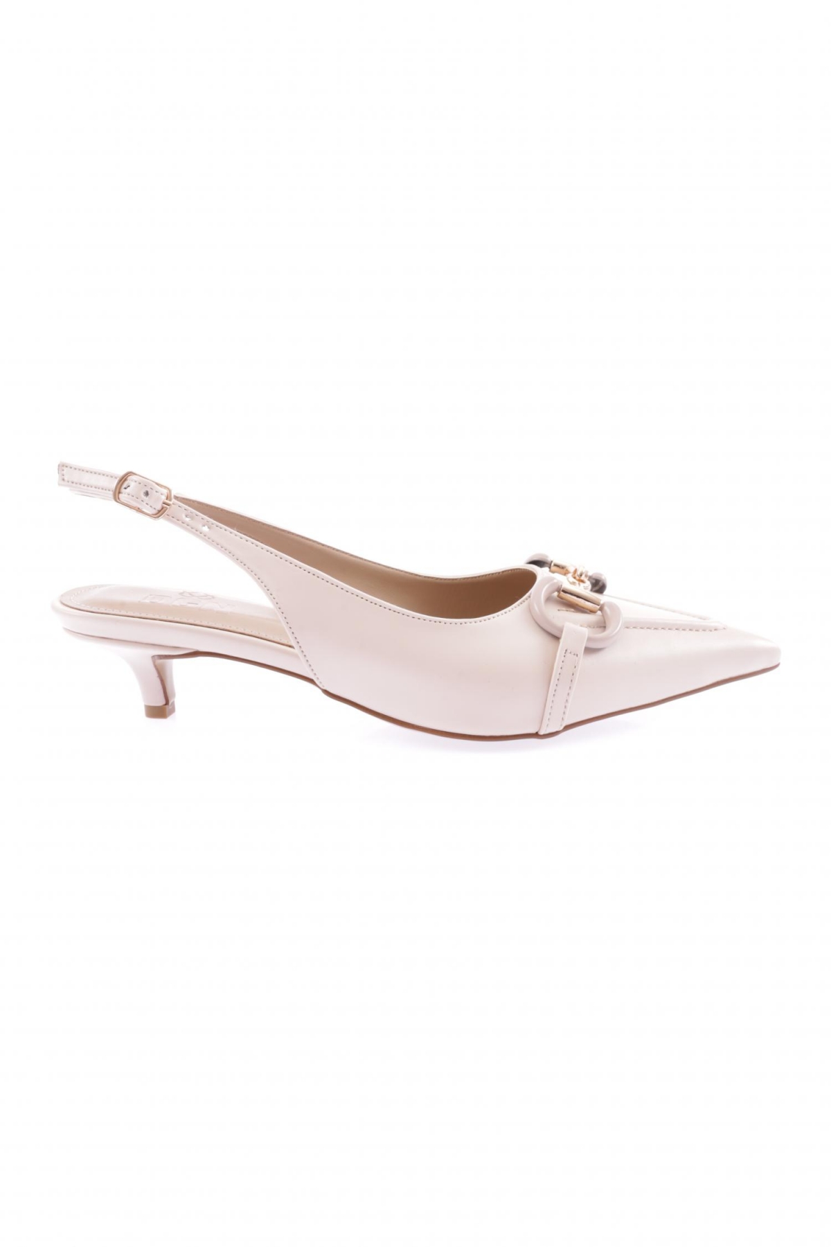 4205-23Y Kadin Bilekten Bağli Tokali Kisa Topuklu Ayakkabi - Görsel 2
