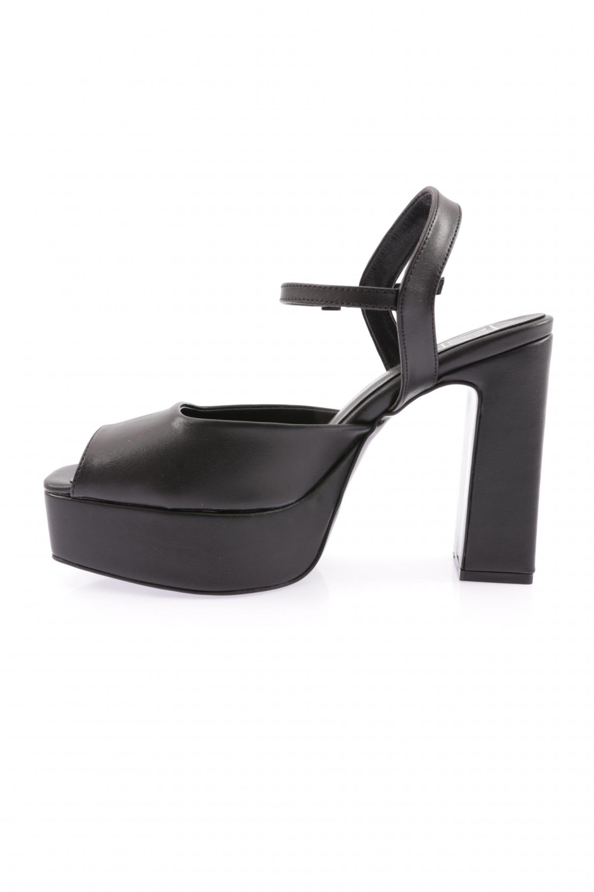 41-23Y Kadin Bilekten Bağli Kalin Taban Topuklu Ayakkabi - Görsel 4