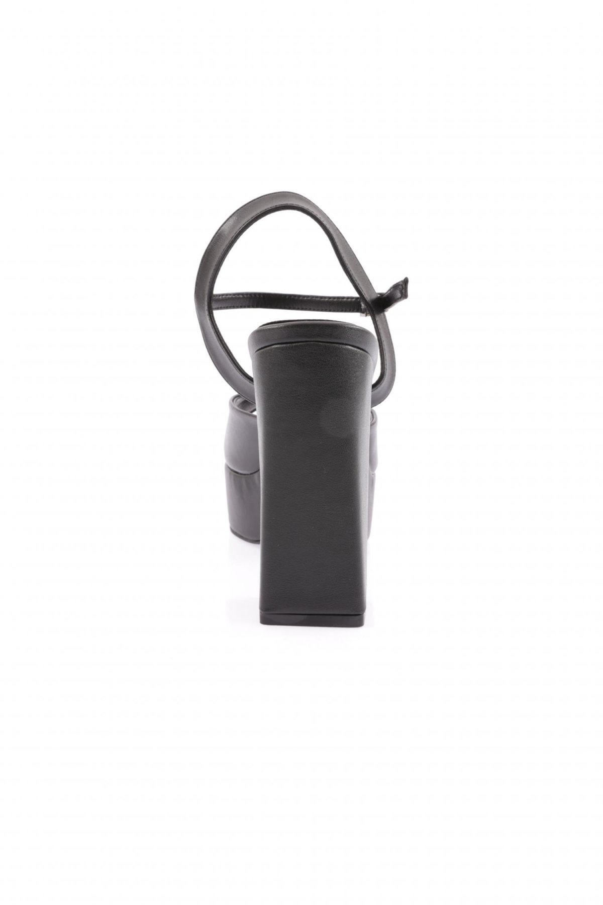 41-23Y Kadin Bilekten Bağli Kalin Taban Topuklu Ayakkabi - Görsel 5