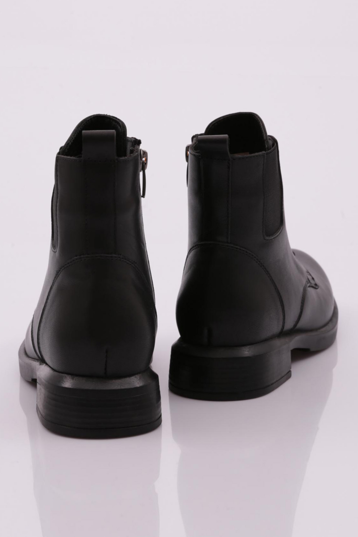 Dgn Dgn Siyah 22515 KADIN BAĞCIKLI FERMUARLI BOT | Flo Siyah - 4. görsel