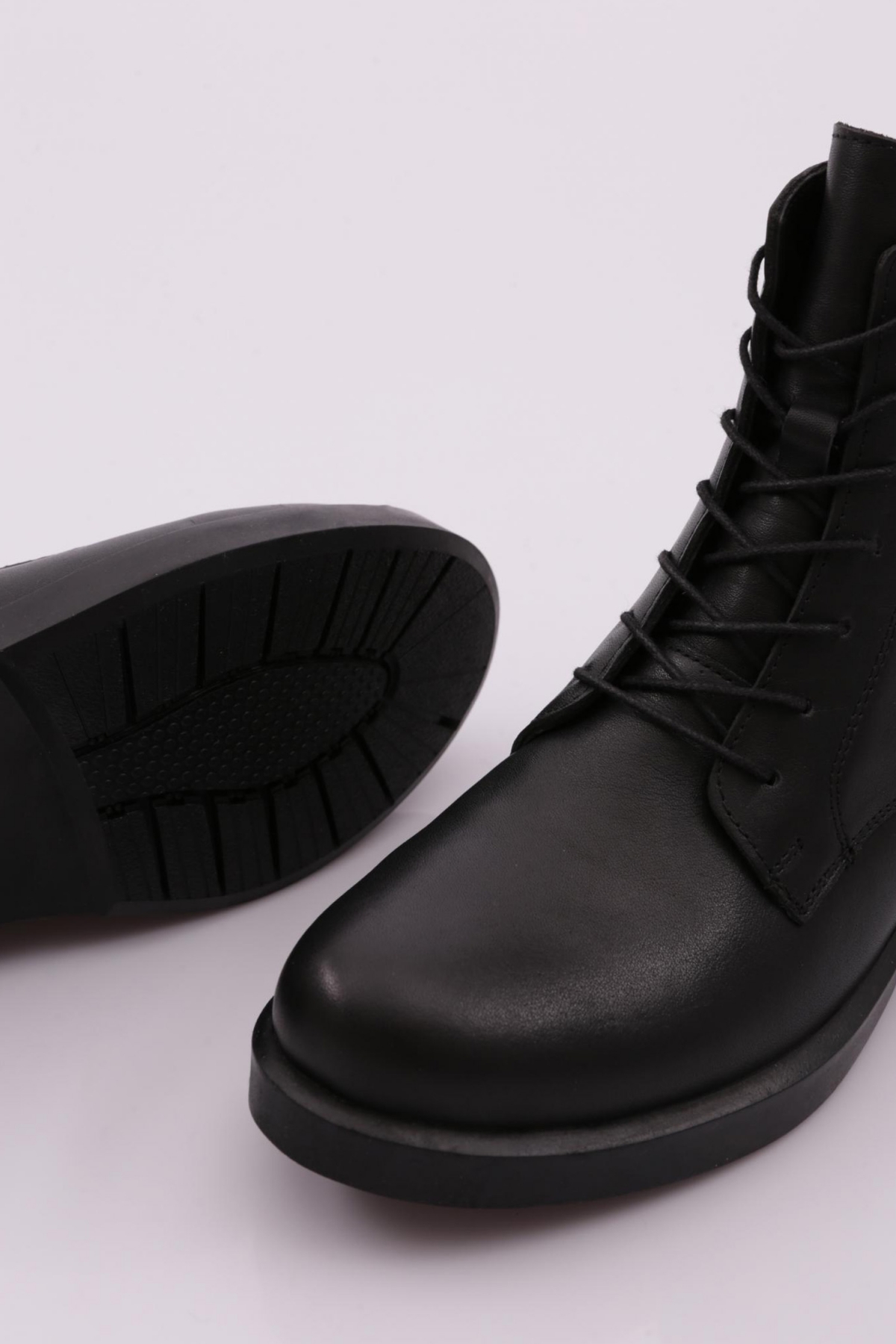 Dgn Dgn Siyah 22515 KADIN BAĞCIKLI FERMUARLI BOT | Flo Siyah - 5. görsel