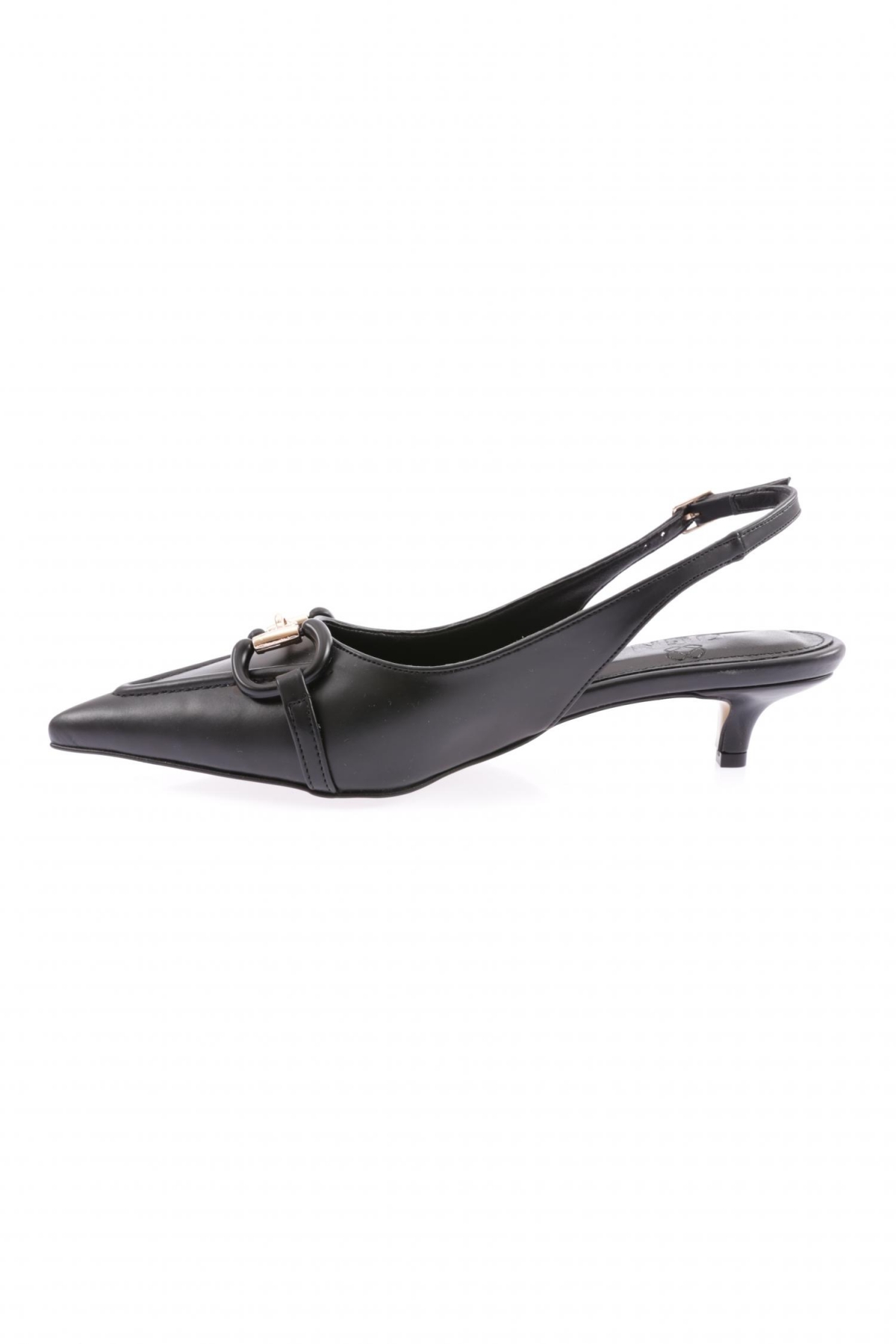 4205-23Y Kadin Bilekten Bağli Tokali Kisa Topuklu Ayakkabi - Görsel 4