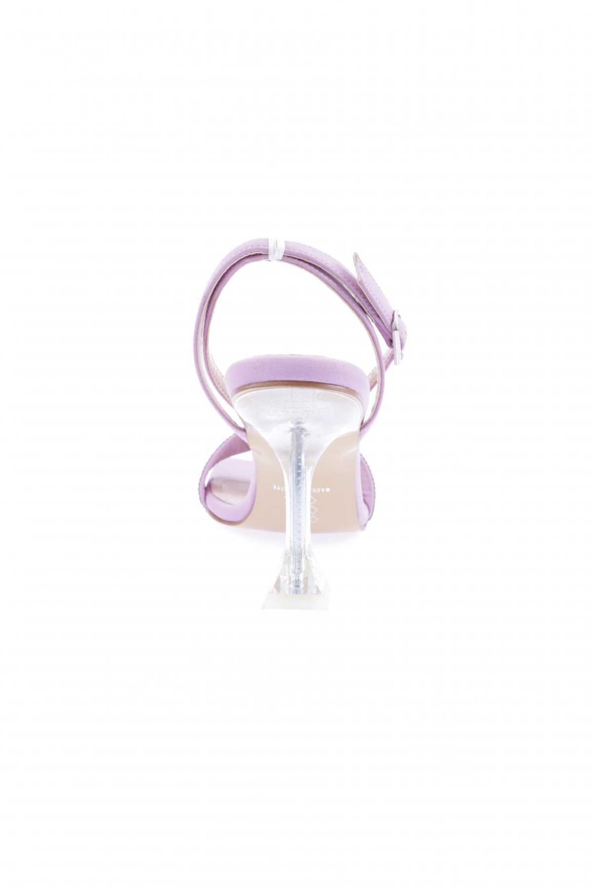 5162-23Y Kadin Burgulu Silver Taşli Bilekten Bağli Topuklu Ayakkabi - Görsel 5