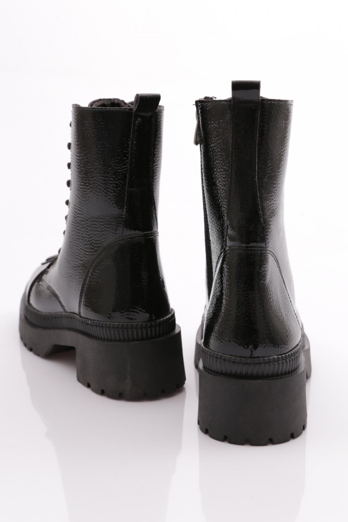 K9088 Kadin Geometrik Aksesuarli Bot - Görsel 4