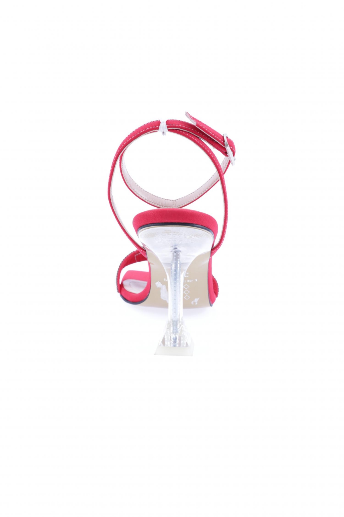 5162-23Y Kadin Burgulu Silver Taşli Bilekten Bağli Topuklu Ayakkabi - Görsel 5