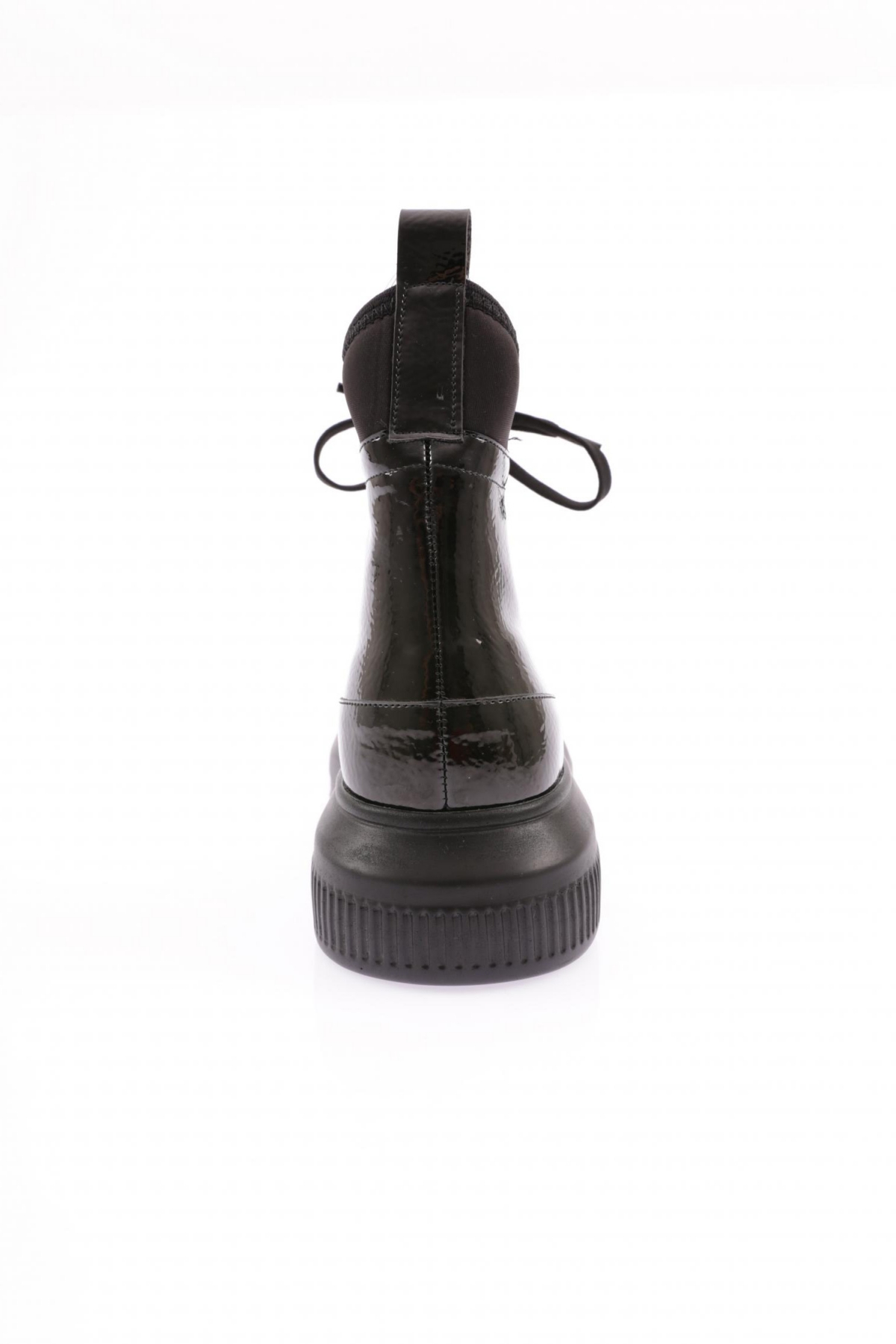 970 Kadin Strech Detayli Silver Taş Bantli Bot - Görsel 5