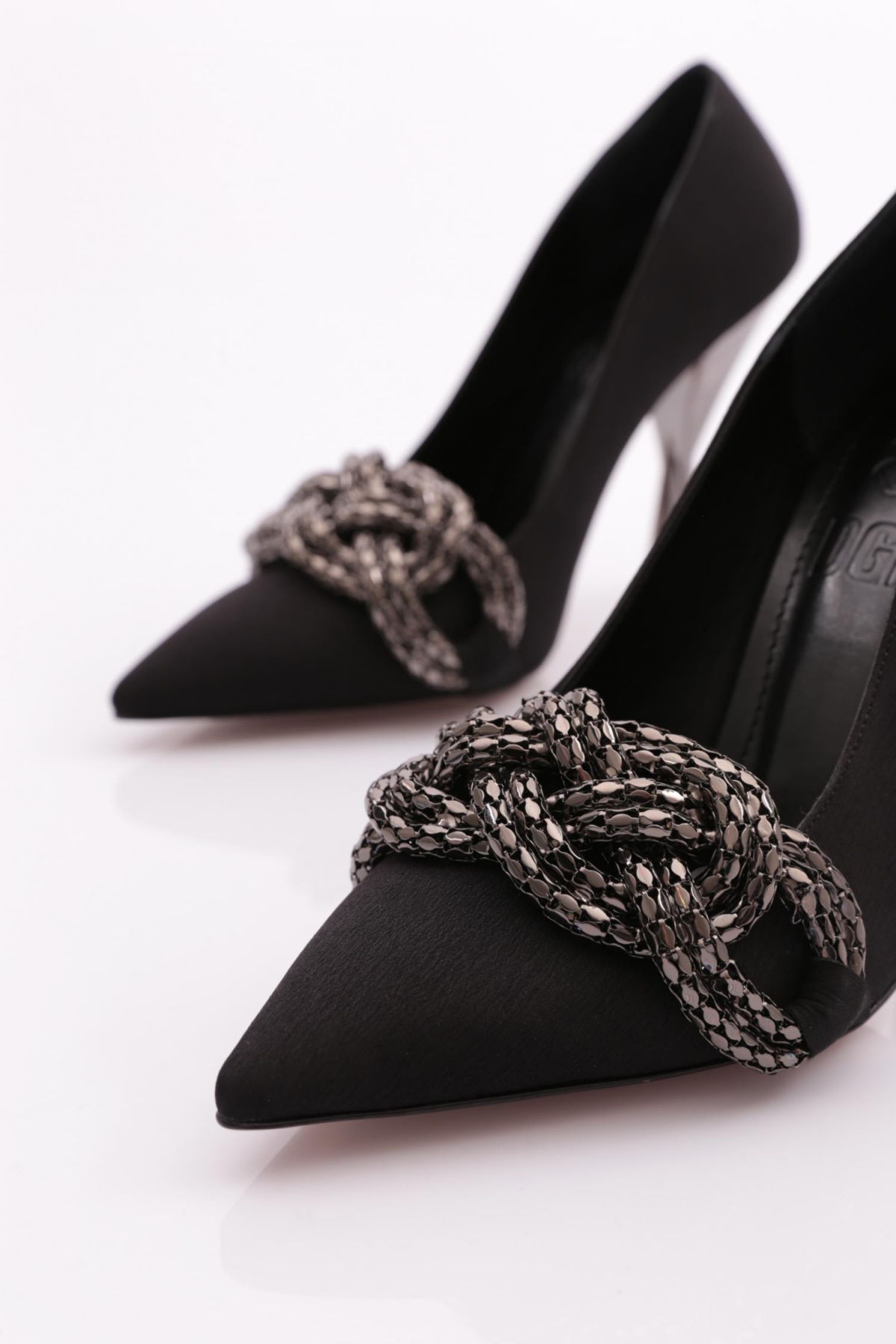 165 Kadin Büyük Tokali Topuklu Ayakkabi - Görsel 5