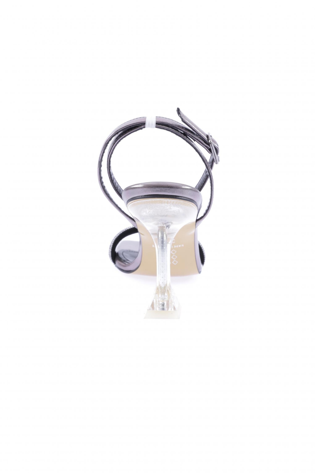 5161-1-23Y Kadin Silver Taşli Bilekten Bağli Topuklu Ayakkabi - Görsel 5