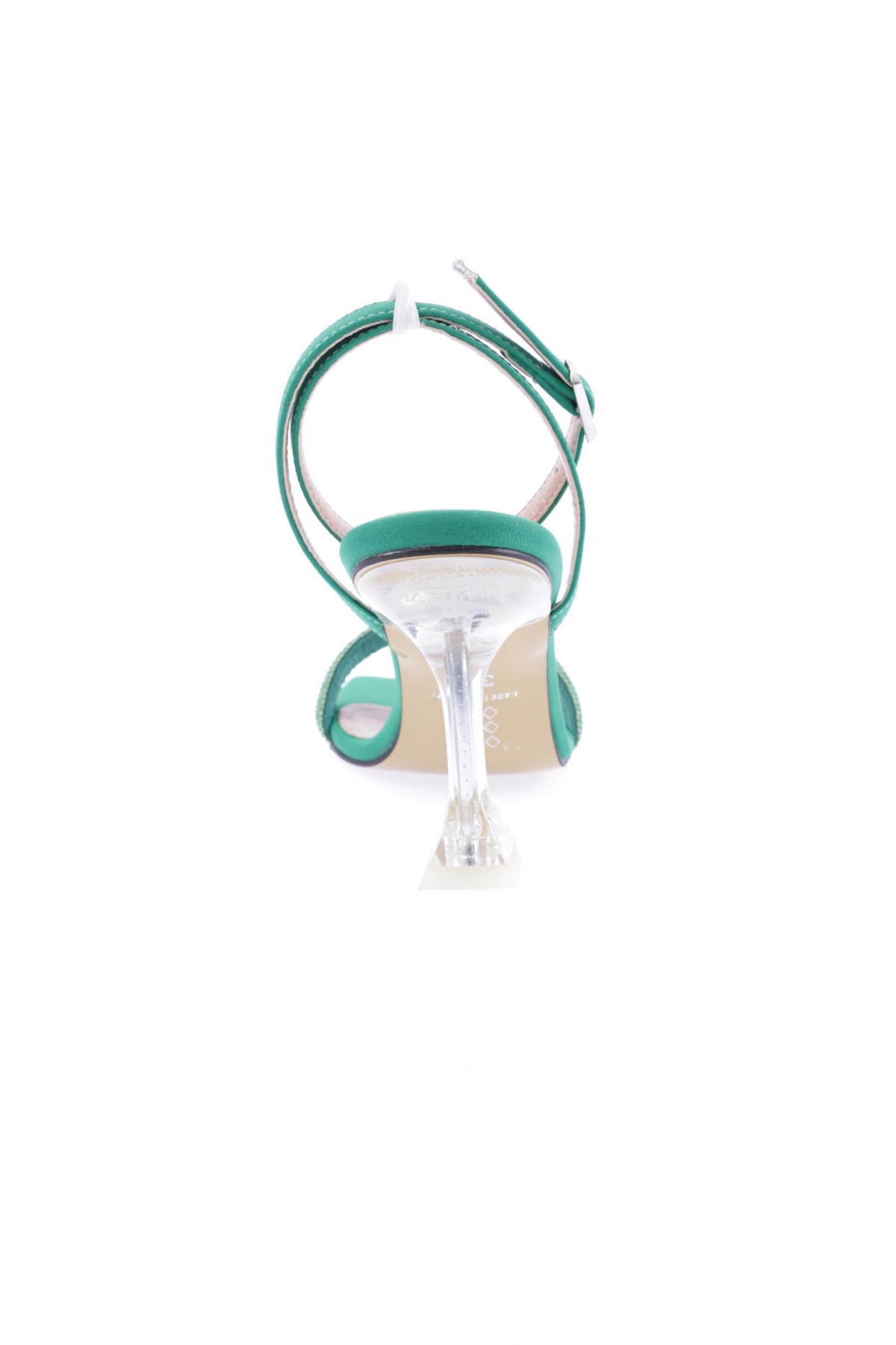 5161-1-23Y Kadin Silver Taşli Bilekten Bağli Topuklu Ayakkabi - Görsel 5