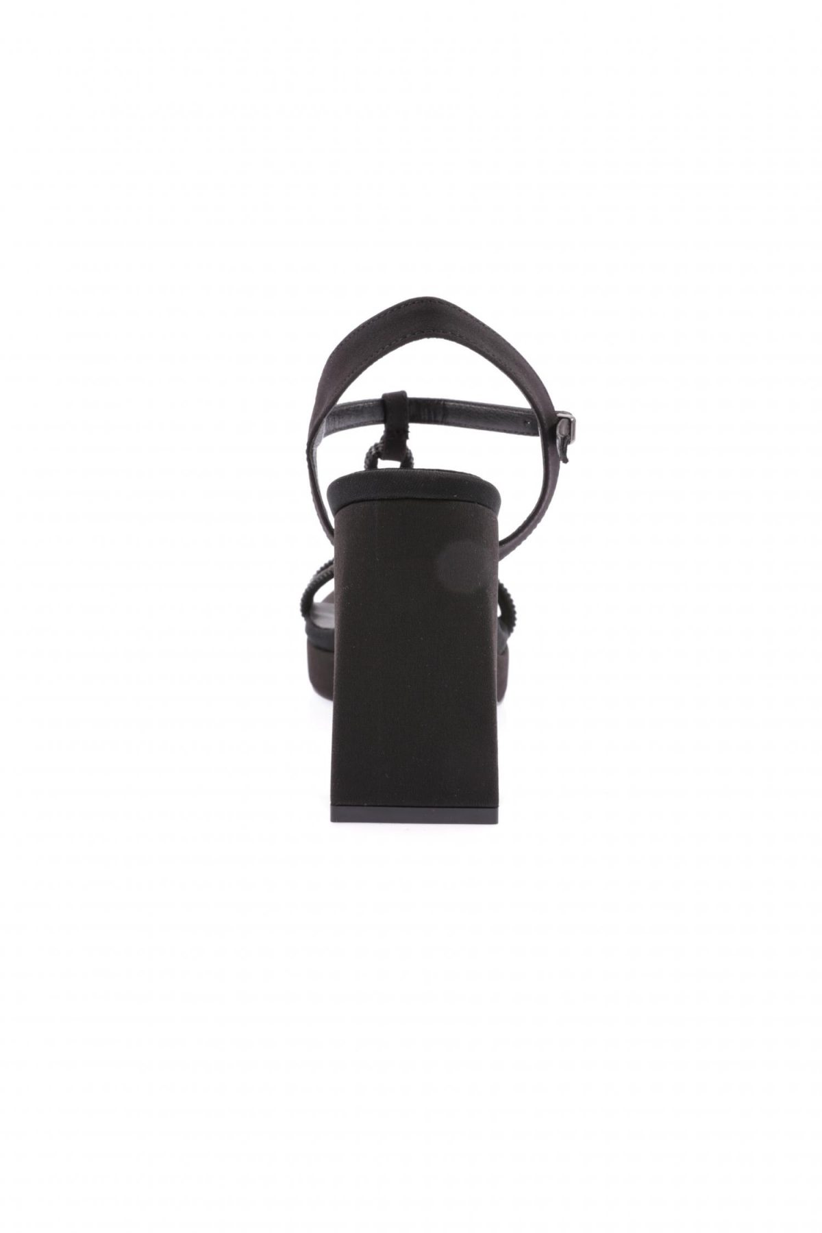 73 Kadin Silver Taş Bantli Topuklu Ayakkabi - Görsel 5