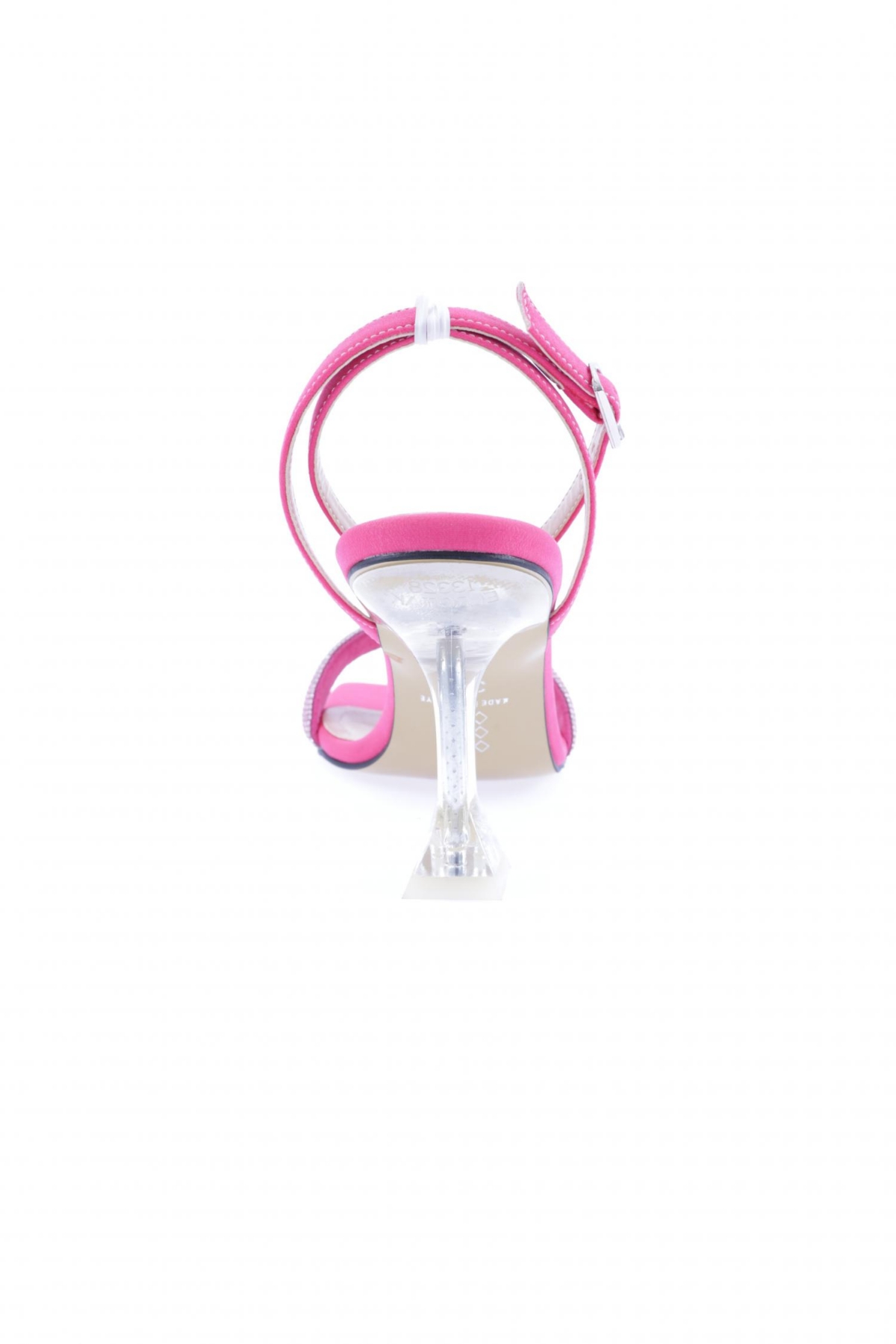 5161-1-23Y Kadin Silver Taşli Bilekten Bağli Topuklu Ayakkabi - Görsel 5