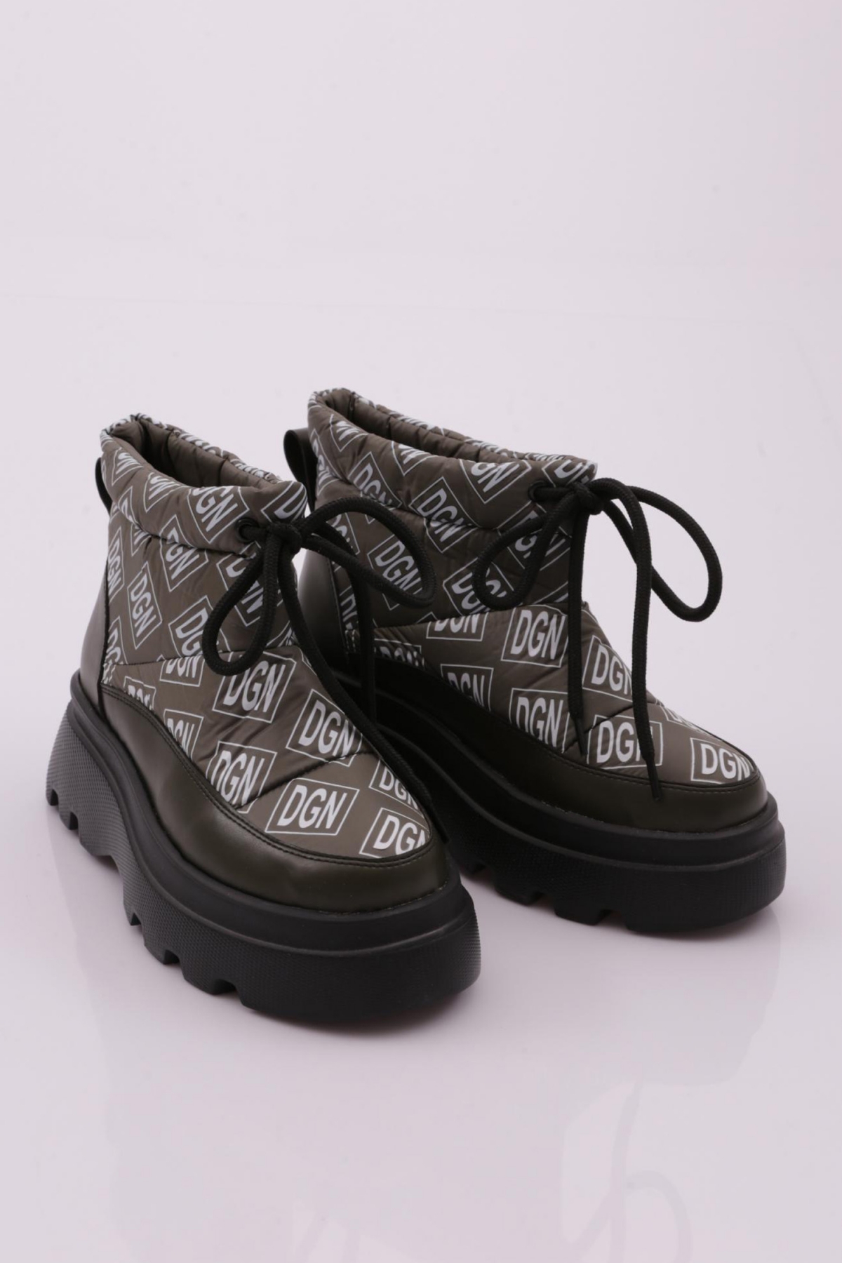 Es812 Kadin Kalin Taban İp Detayli Paraşüt Bot - Görsel 3