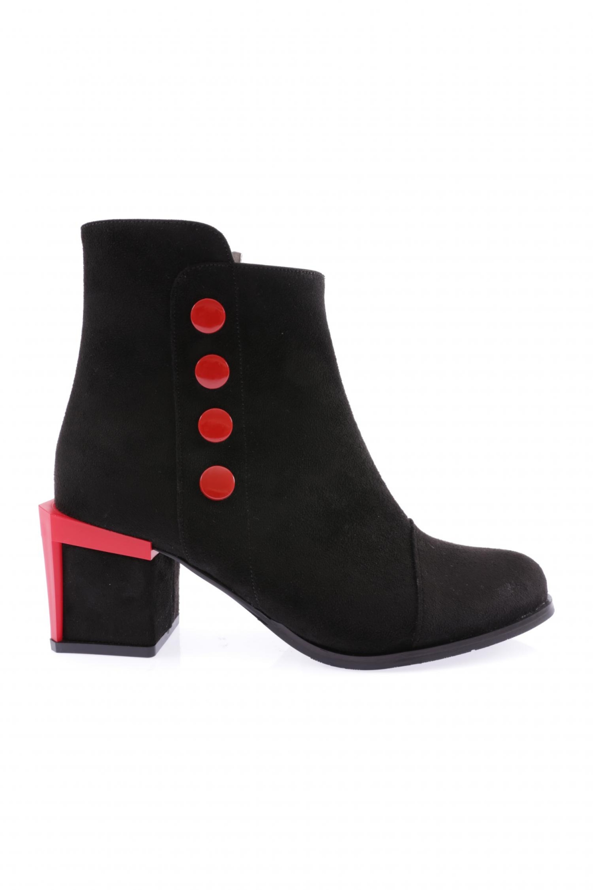 725-22K Kadin Aksesuar Detayli Topuklu Bot - Görsel 2