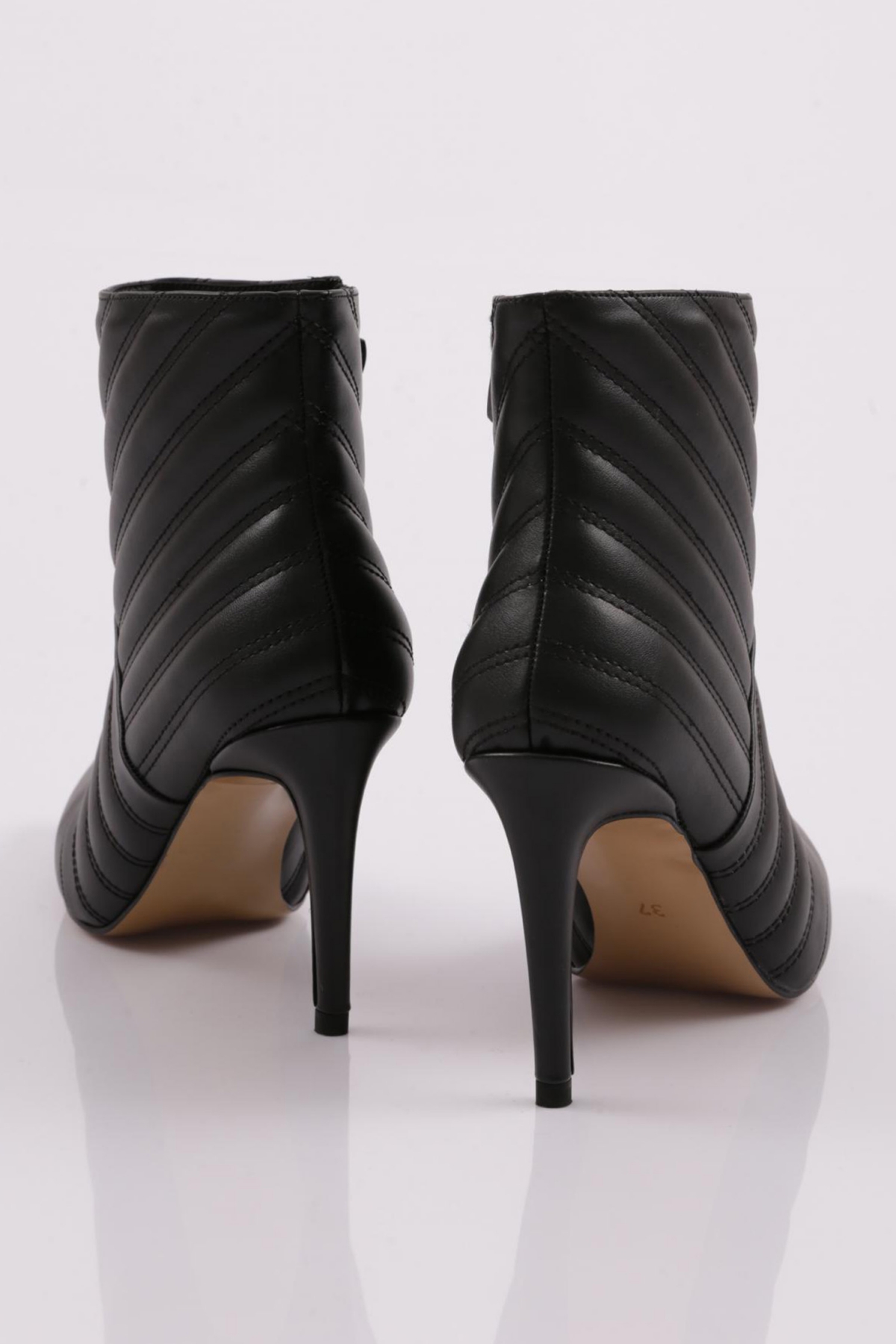 Dgn Dgn Siyah M1111 Sivri Burun İnce Topuklu Bot | Flo Siyah - 4. görsel