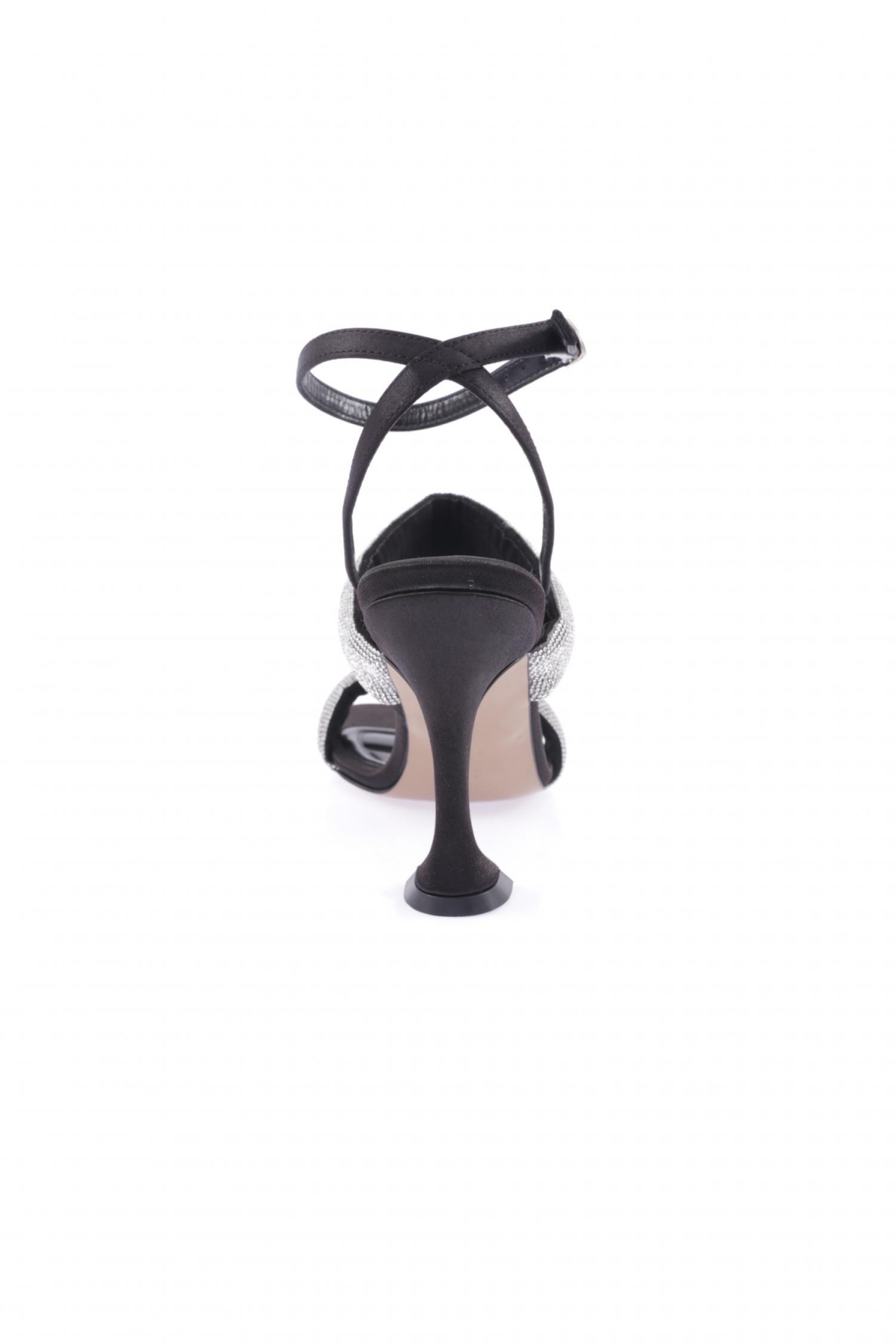 8033-23Y Kadin Silver Taş Bantli Bilekten Bağli Topuklu Ayakkabi - Görsel 5