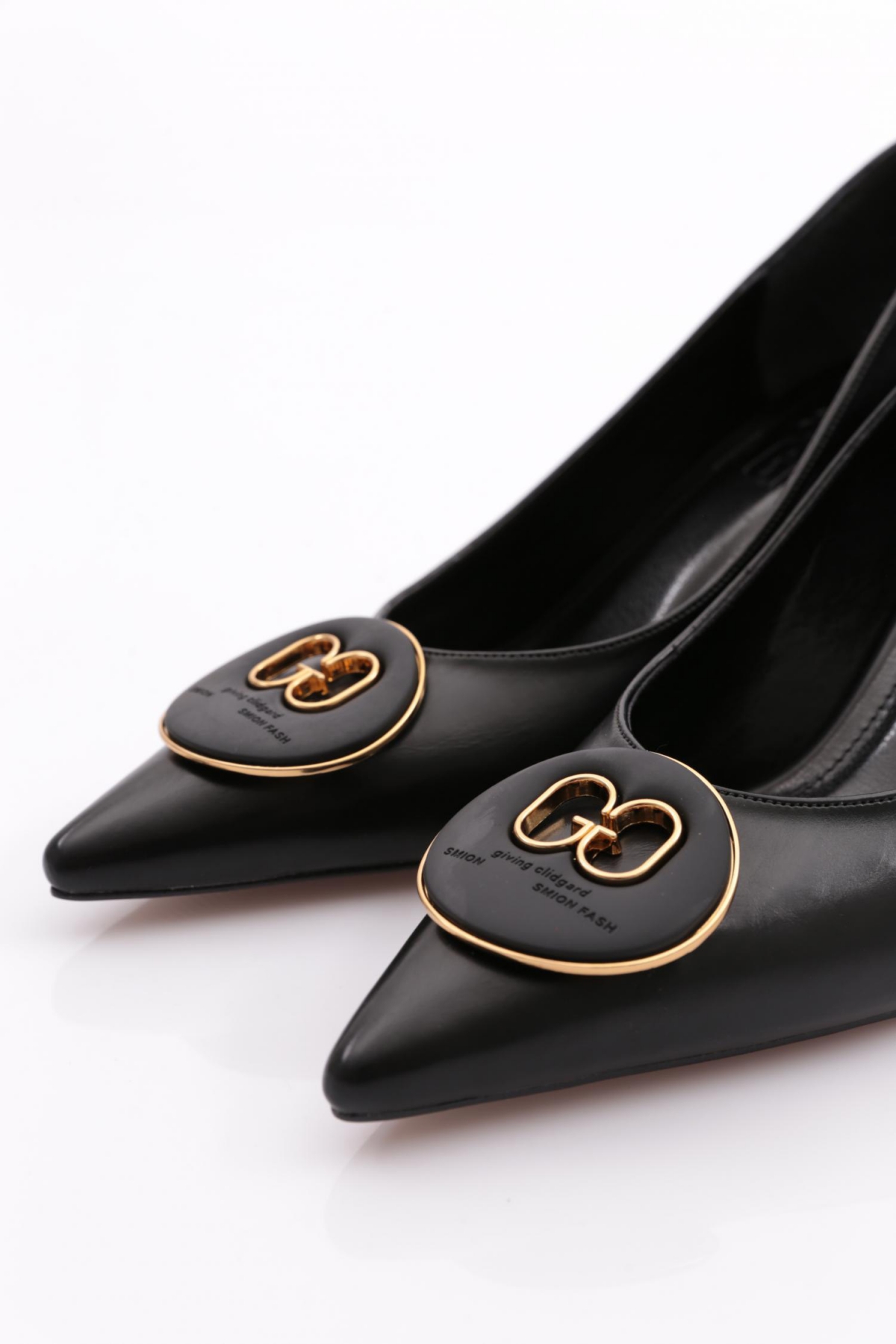 2603 Kadin Yuvarlak Tokali Topuklu Ayakkabi - Görsel 5