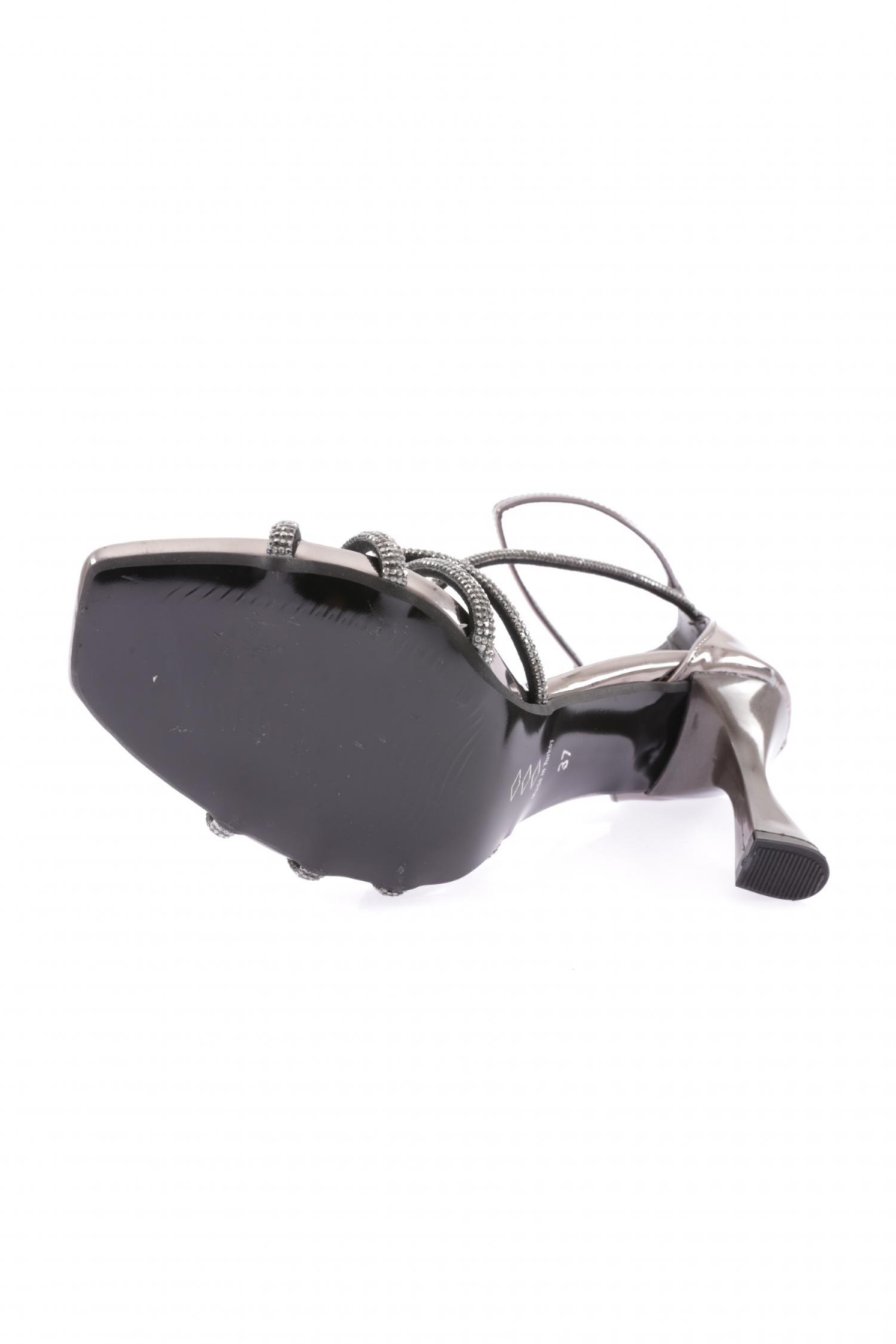 Mnt-02-23Y Kadin Silver Taşli Çapraz Bantli Abiye Ayakkabi - Görsel 6