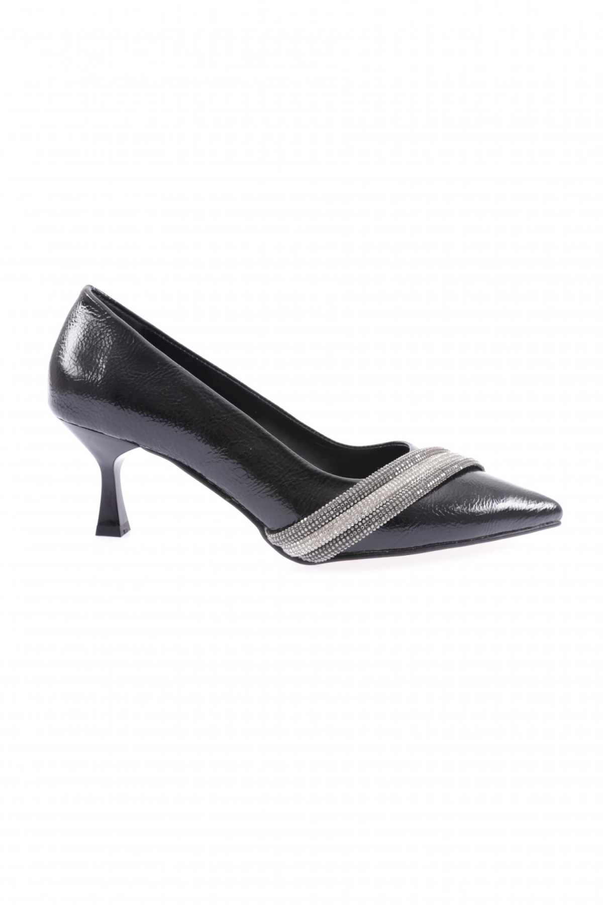 Fb-47-23Y Kadin Silver Taşli Bantli Abiye Ayakkabi - Görsel 2